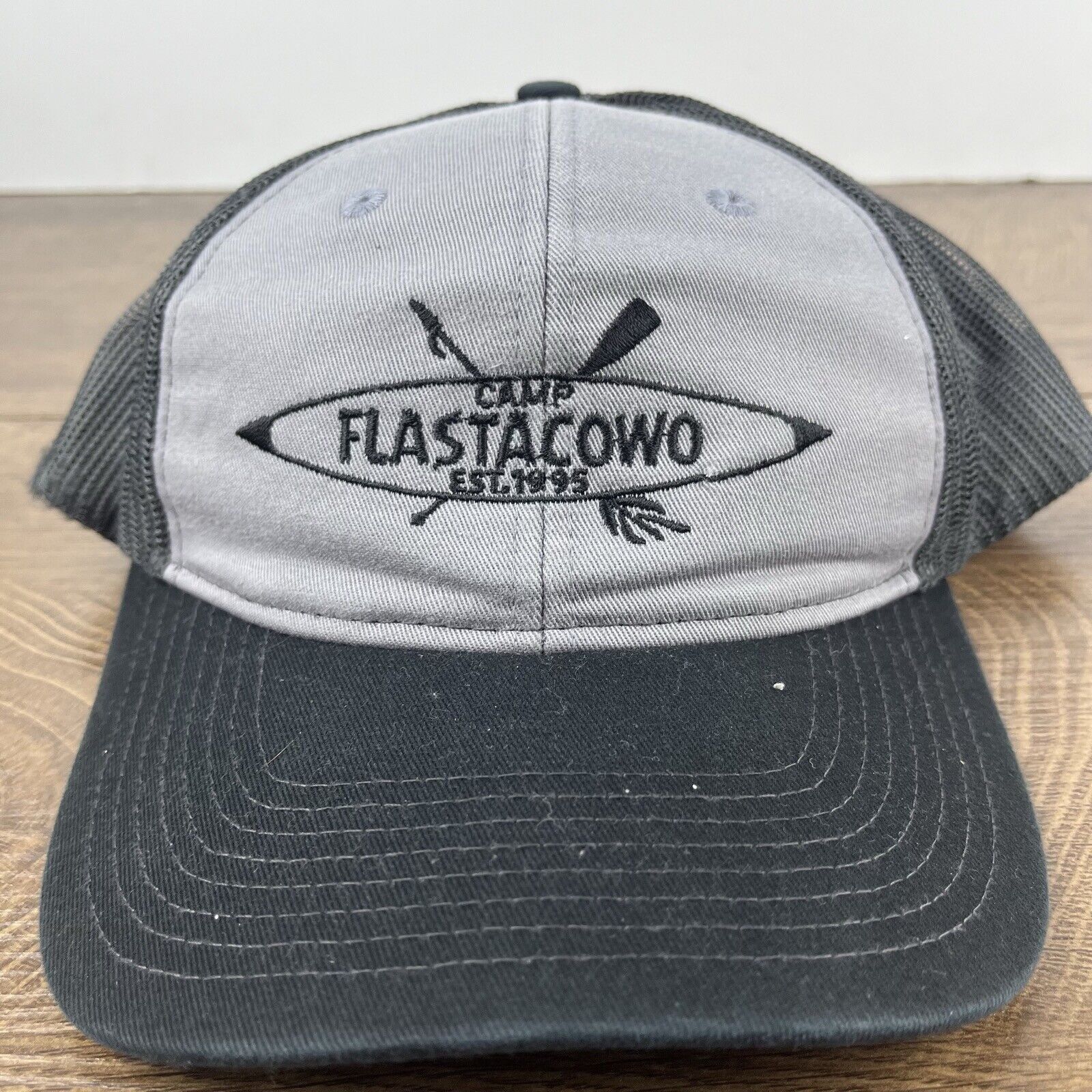 Other Camp Flastacowo Hat Gray Cap Adjustable Hat Gray Adult Fit H Size ONE SIZE - 7 Thumbnail