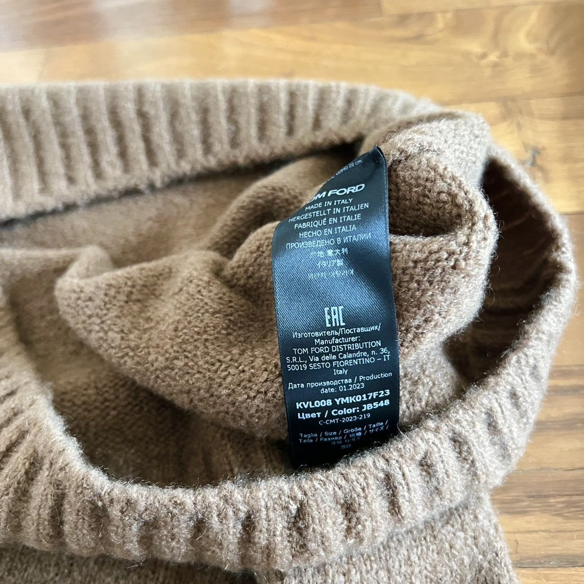 Tom Ford Tom Ford Cashmere Sweater in XL Size US XL / EU 56 / 4 - 5 Thumbnail