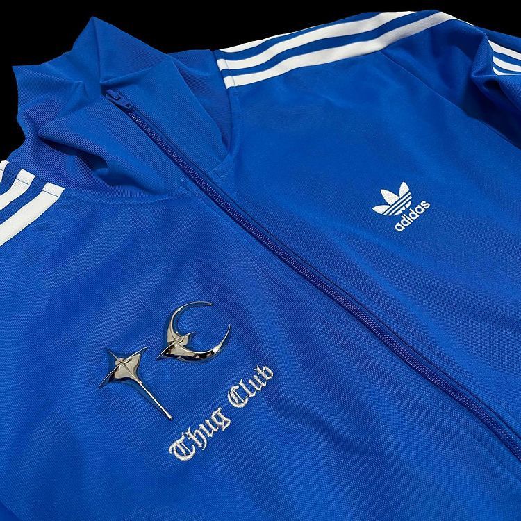 Adidas × Thug Club Thug Club Adidas Dragon Beckenbauer Track Top Blue Size US XXL / EU 58 / 5 - 10 Thumbnail