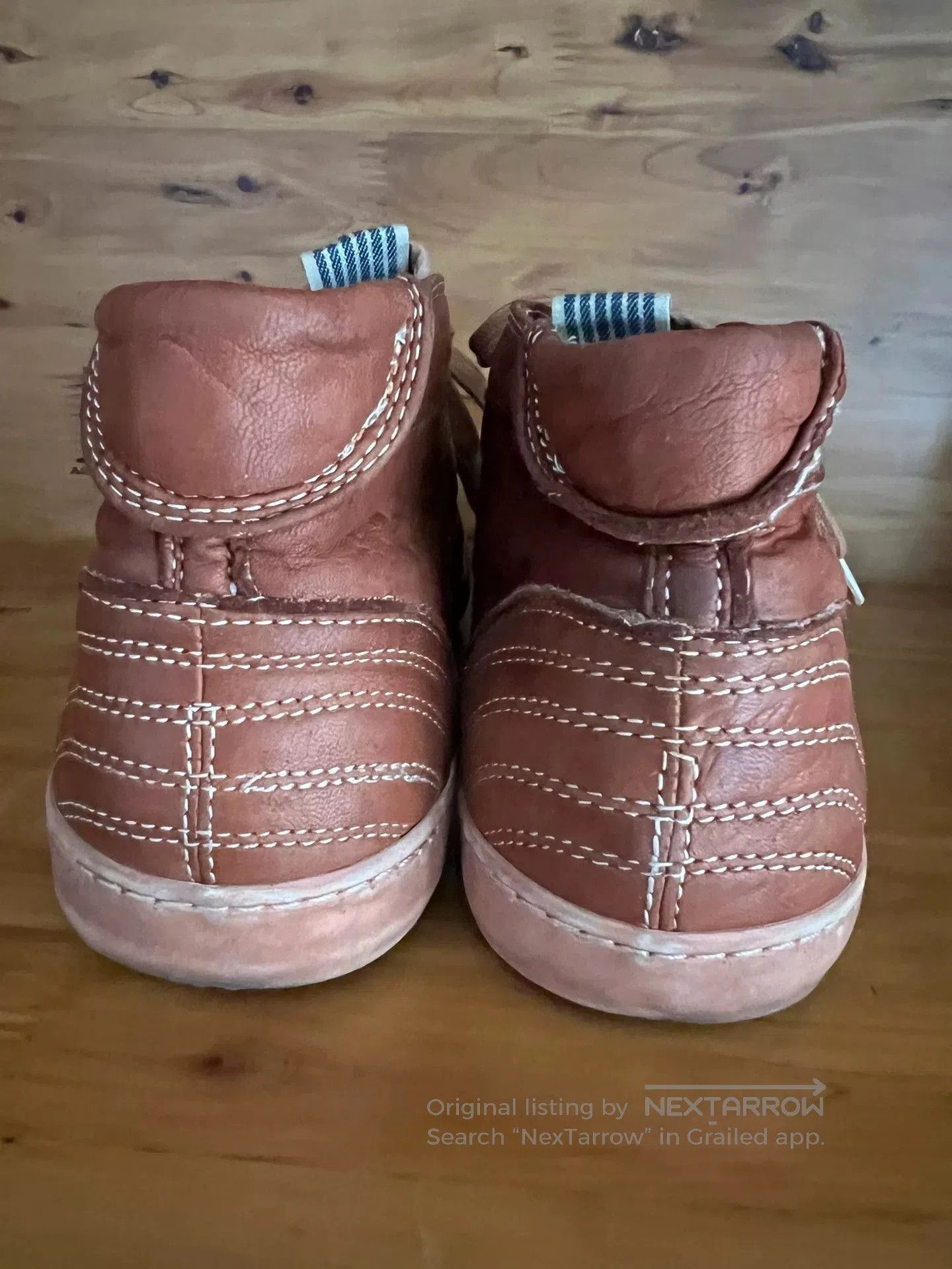 45rpm italian leather sneakers with wash finish. Size US 10 / EU 43 - 4 Thumbnail