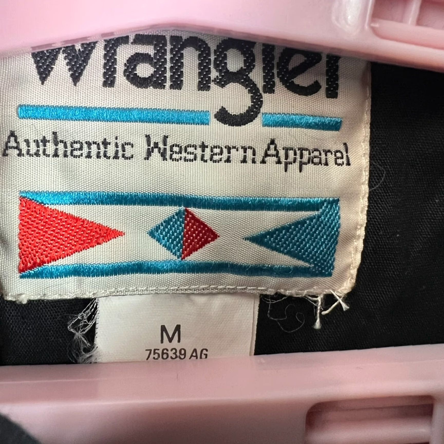 Wrangler VINTAGE Wrangler Western Shirt Womens M Black Embroidered Geometric Cowgirl 90sâ2000s Size M / US 6-8 / IT 42-44 - 4 Thumbnail