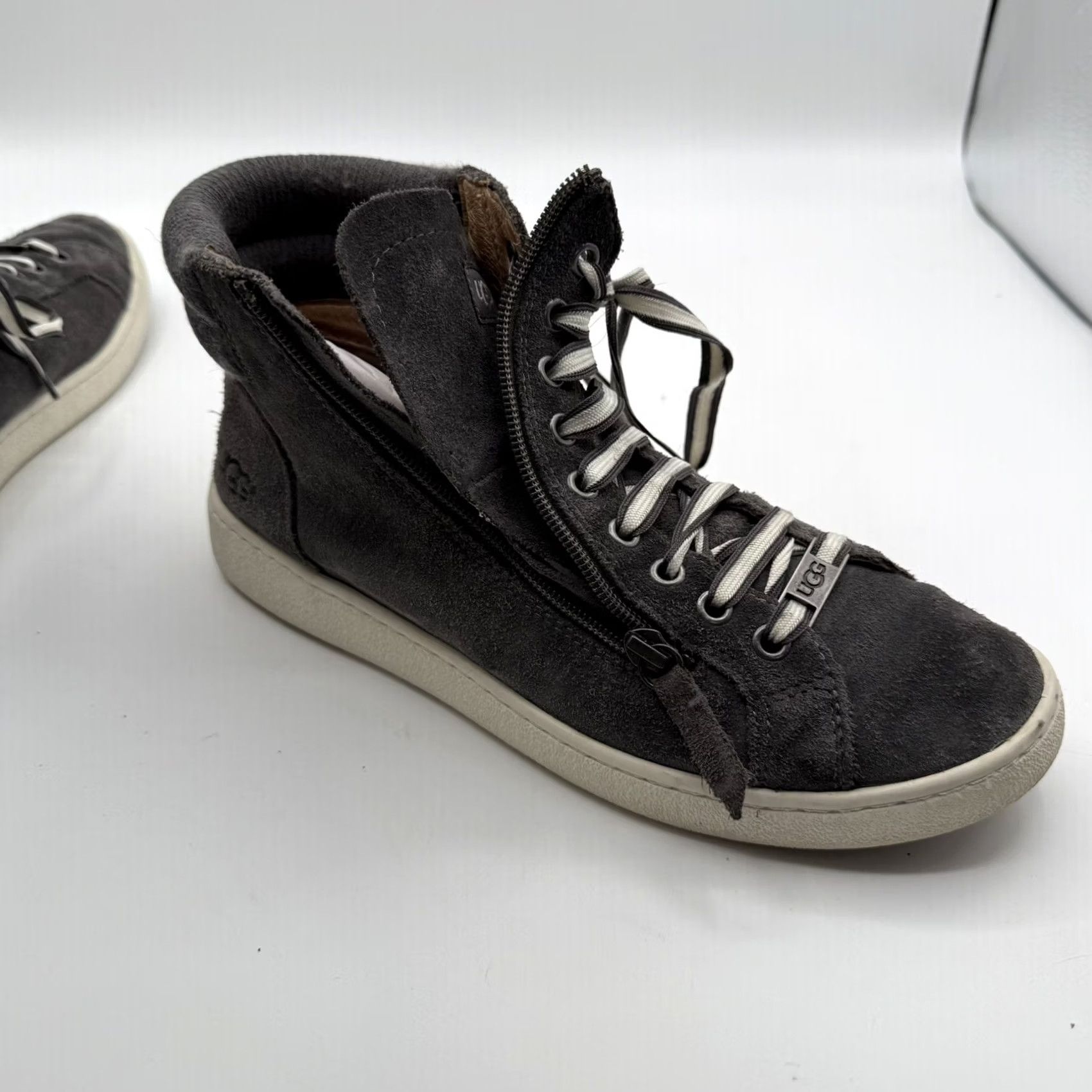 Ugg UGG Olive Trainer Women's 9 Suede High Top Shoes Lace Up Zipper Boots Mens/ Womens? Size M / US 6-8 / IT 42-44 - 6 Thumbnail