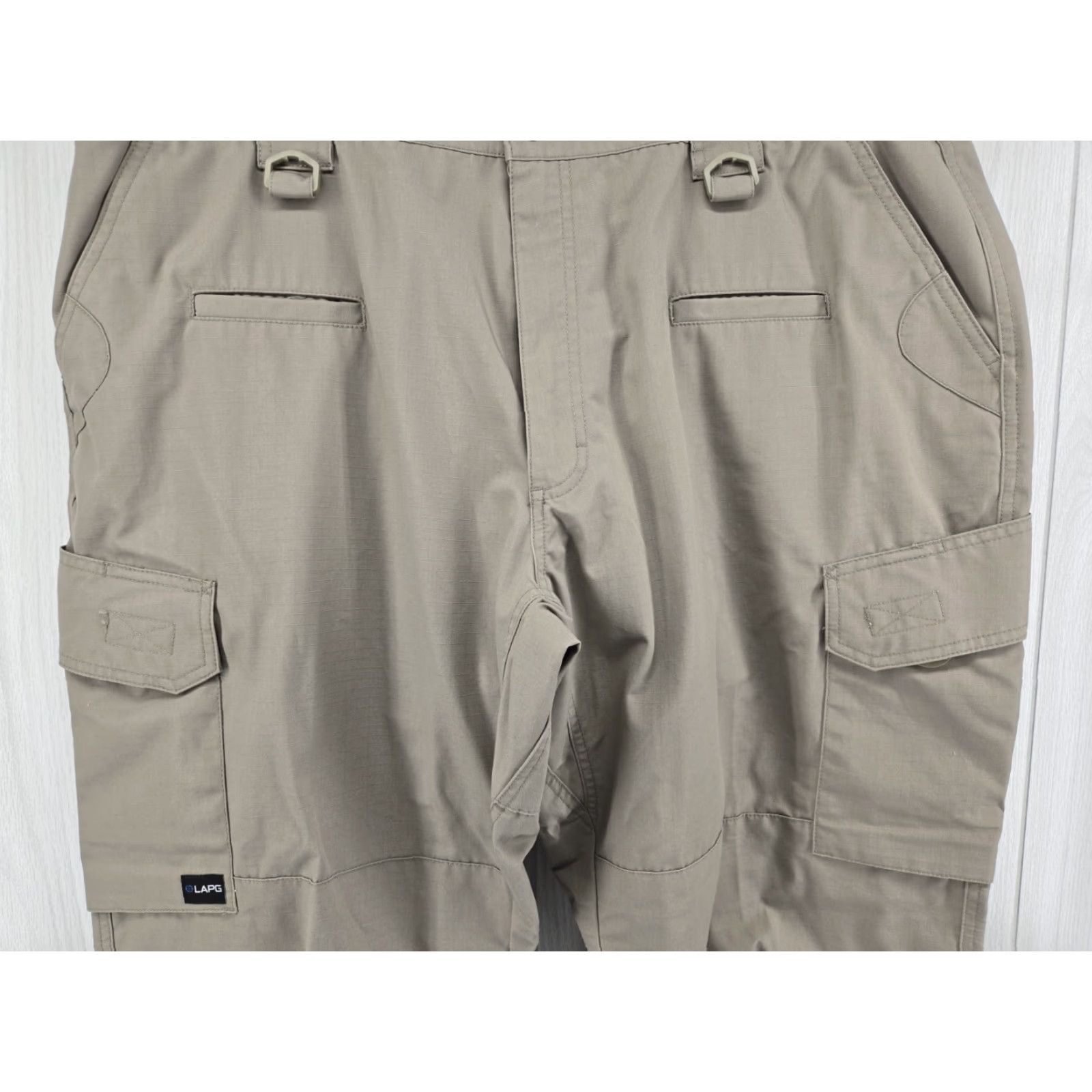Vintage LAPG Pants Men's 44x30 Cargo Tactical Rip Stop Gray Khaki Size US 44 / EU 60 - 3 Thumbnail