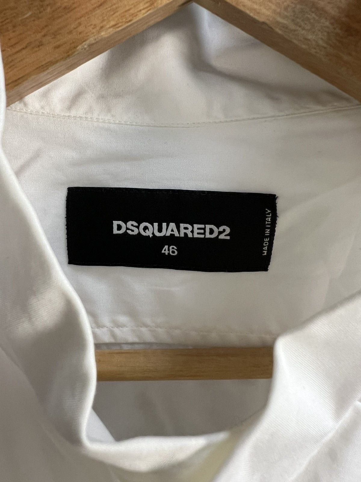 Designer Dsquared Designer collar white shirt Size US S / EU 44-46 / 1 - 9 Thumbnail
