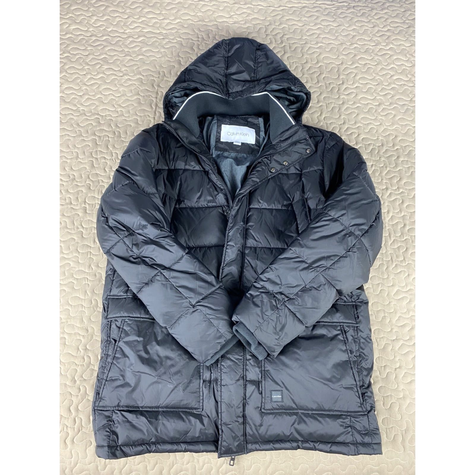 Calvin Klein Calvin Klein Hoodie Mens 2XL Black Puffer Jacket Coat Back Logo Size US XXL / EU 58 / 5 - 3 Thumbnail