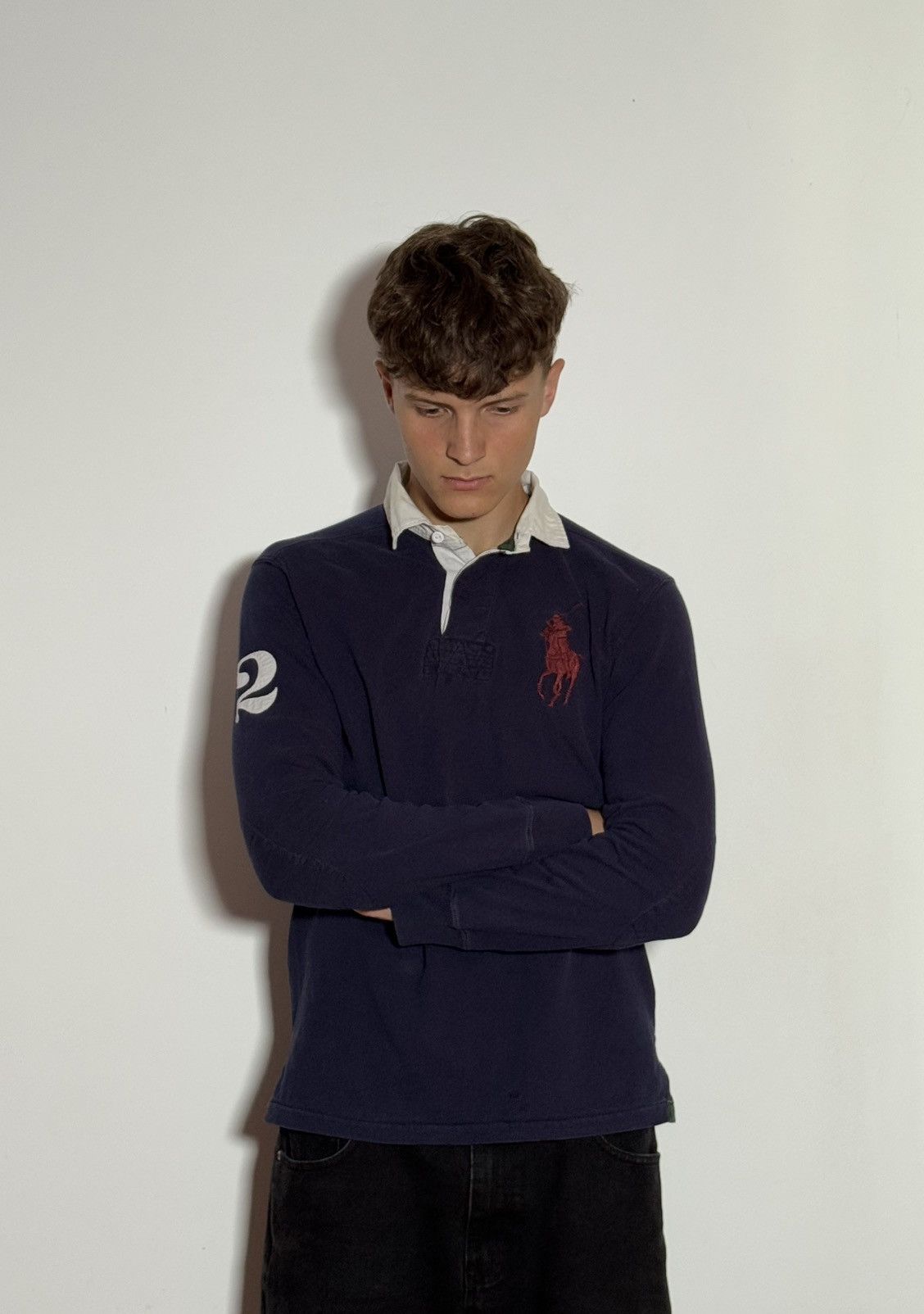 Polo Ralph Lauren Vintage Polo Ralph Lauren Rugby Long Sleeve Number 2 Y2K Size US M / EU 48-50 / 2 - 2 Thumbnail