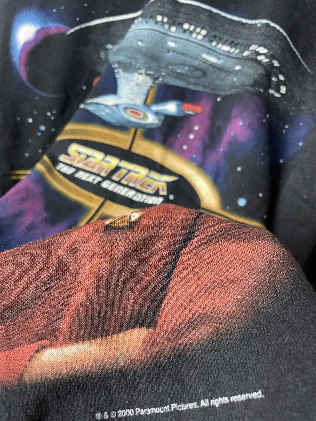 Vintage 2000 Og Star Trek Captain Jean Luc Picard Tee Movie Rare Size US XL / EU 56 / 4 - 3 Thumbnail