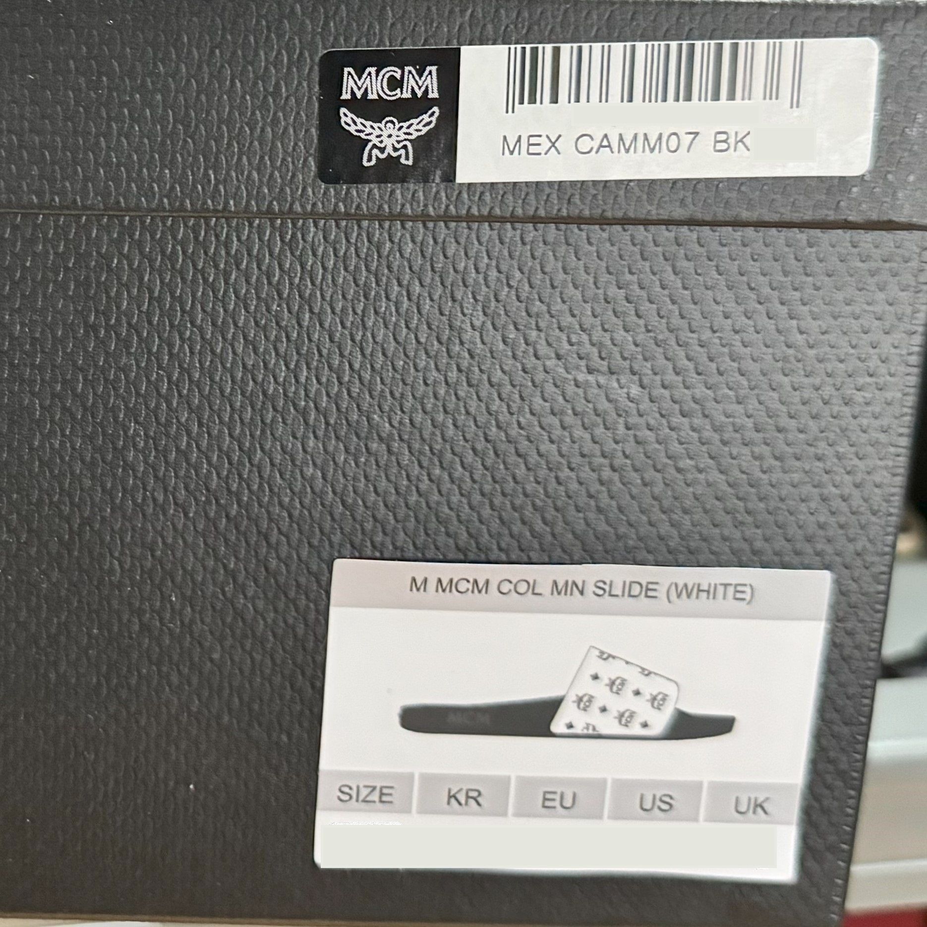 MCM MCM White/Black Monogram Print Rubber Slides US 12 EU 45 Size US 12 / EU 45 - 7 Thumbnail