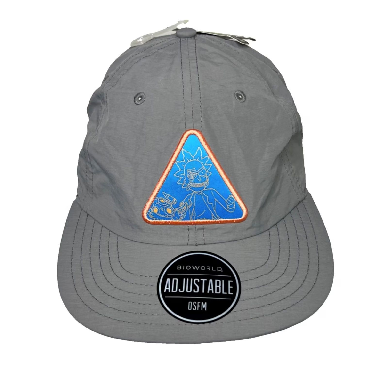 Vintage Rick and Morty Cap Hat Adjustable OSFM Adult Swim Bioworld Gray Blue Orange Logo Cap Hat Size ONE SIZE - 2 Thumbnail