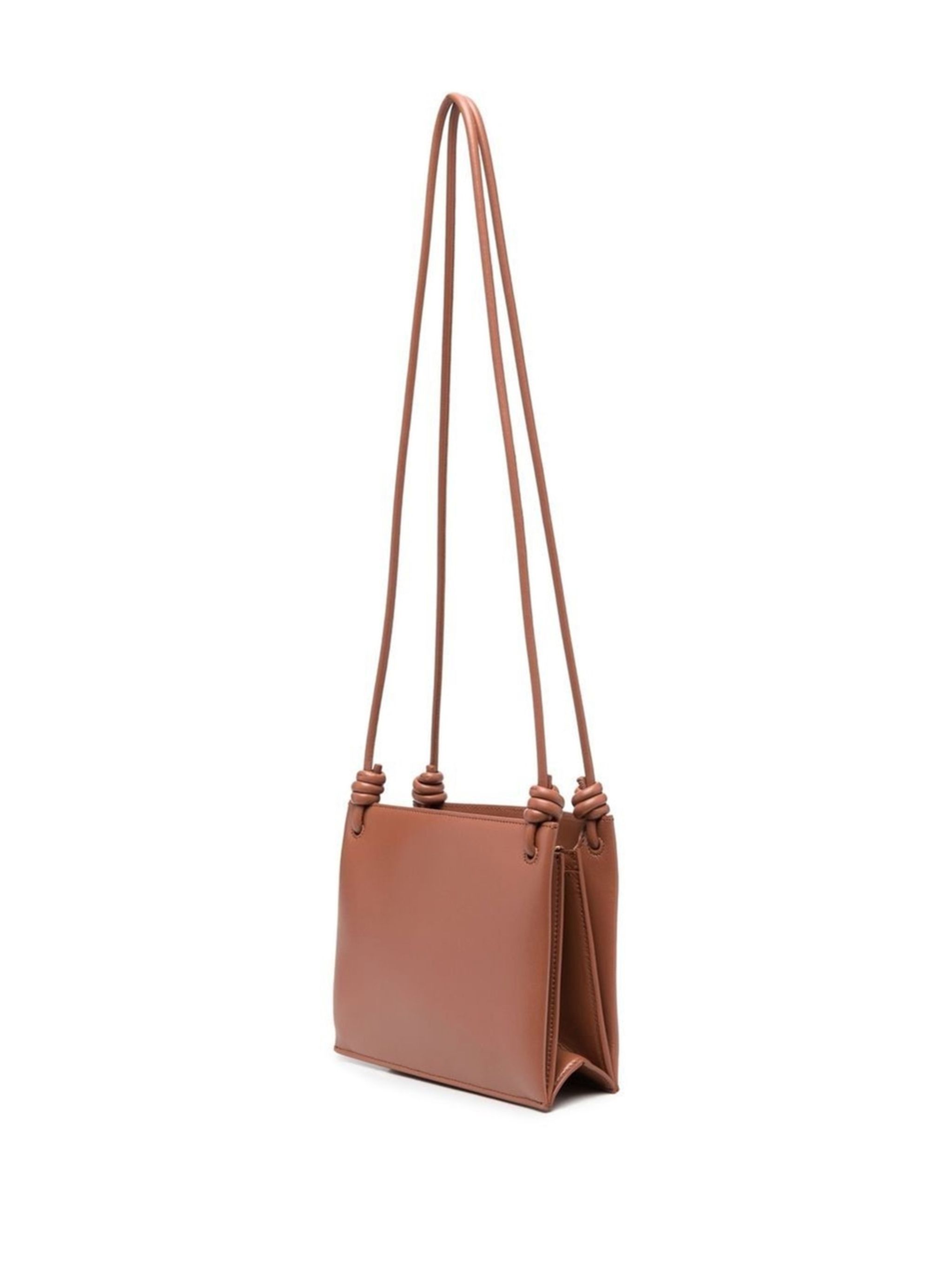 Jil Sander o1loc1c1124 Size: OS/ Knot-Detail Crossbody Bag in Brown Size ONE SIZE - 2 Thumbnail