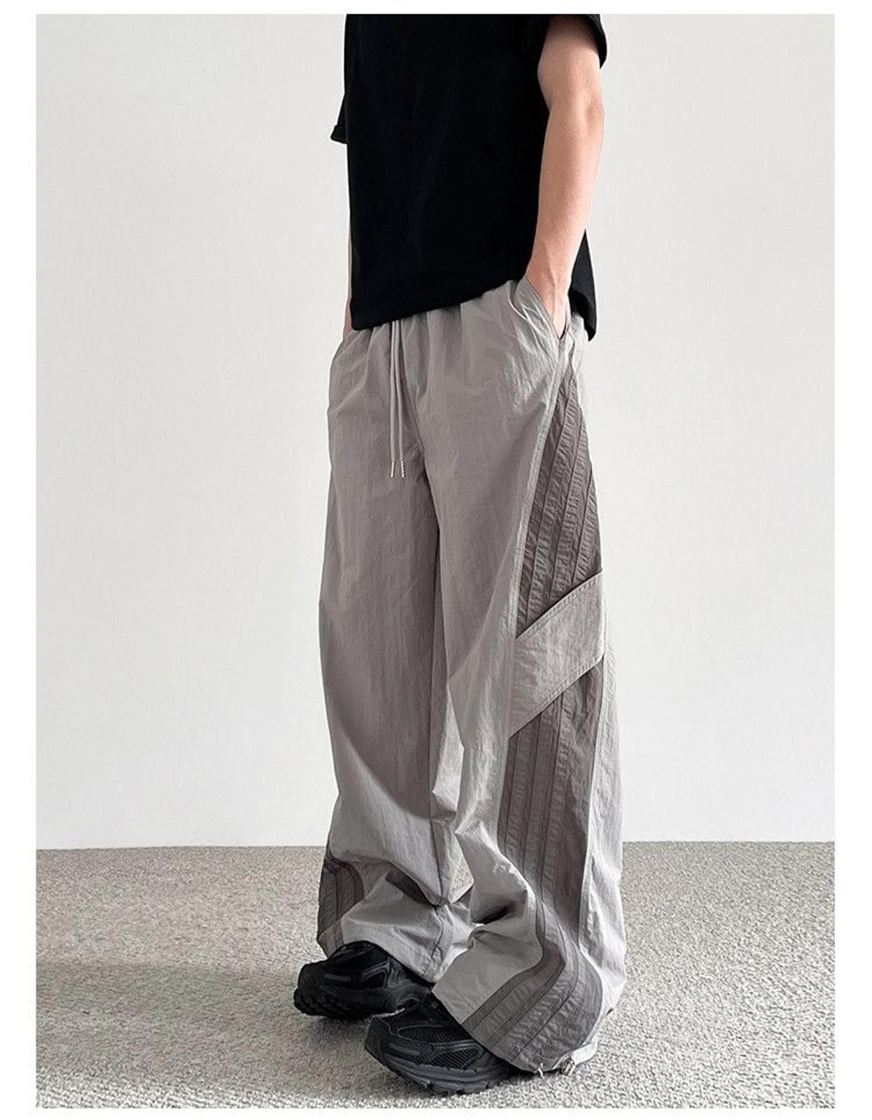 Other Gray Baggy Striped Sweatpants Size US 32 / EU 48 - 1 Thumbnail