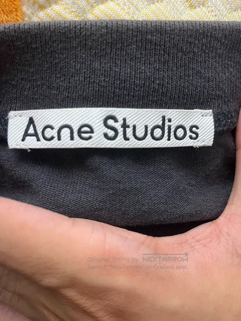 Acne Studios Acne Studios Micro Logo Solid Cotton Casual Short Sleeve T Size US M / EU 48-50 / 2 - 3 Thumbnail