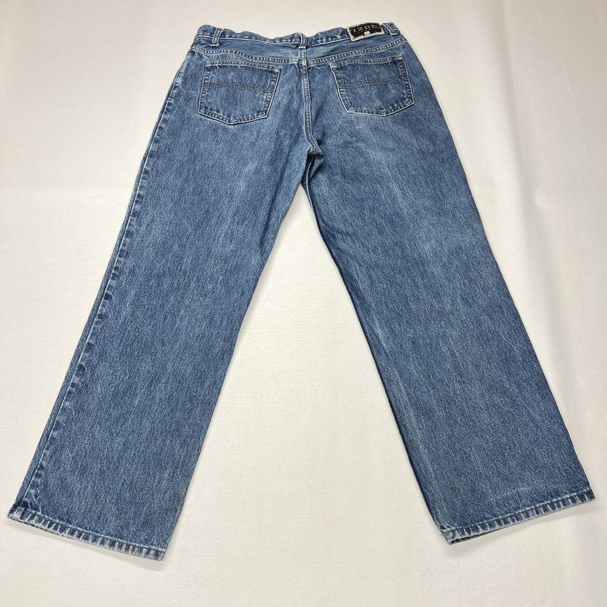 Izod × Vintage Izod Men Jeans Blue Relaxed Fit Straight Leg Denim Workwear Size US 36 / EU 52 - 17 Thumbnail