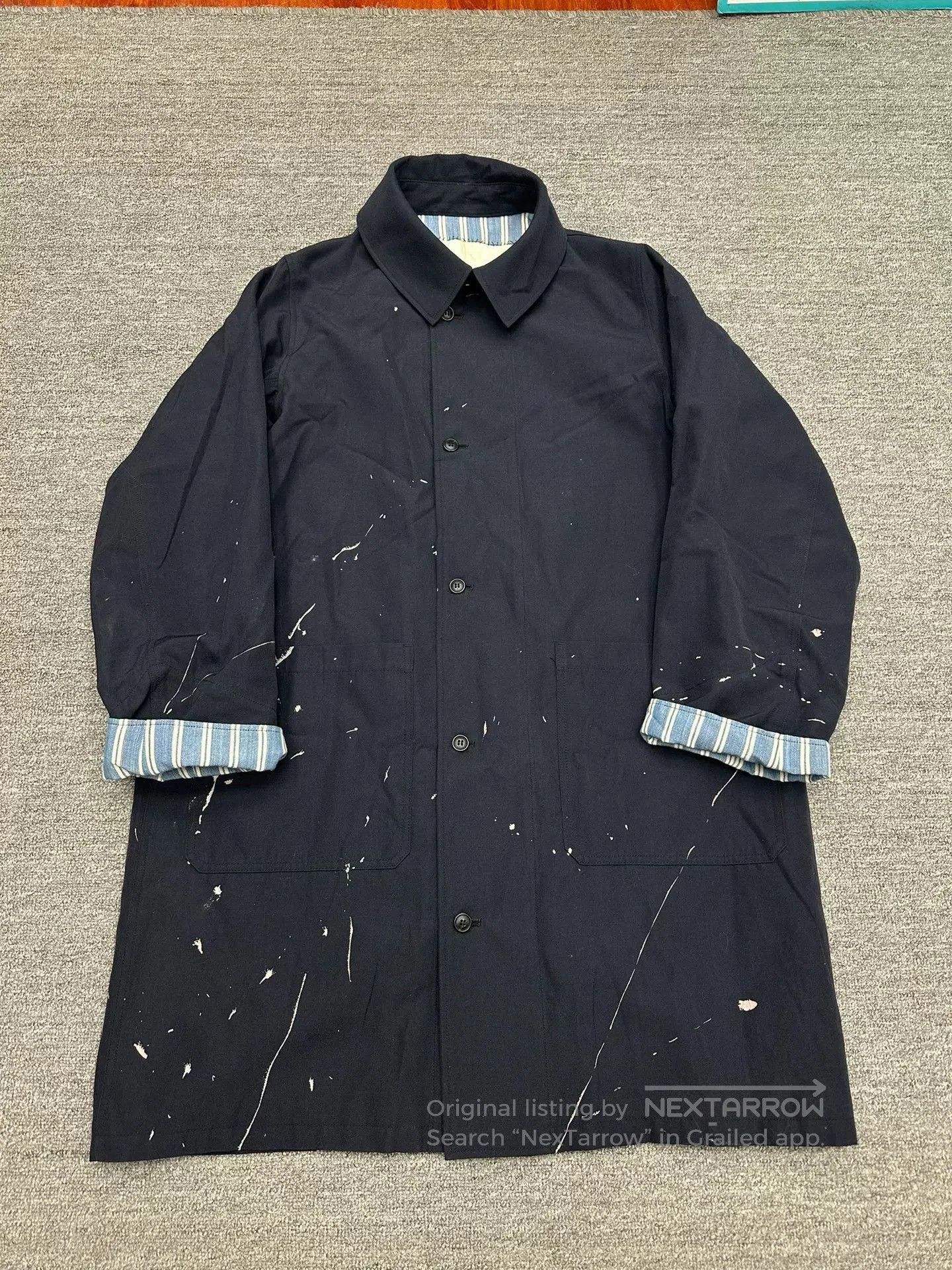 Visvim visvim 20AW Dark Blue Paint Splatter Coat. Size US L / EU 52-54 / 3 - 1 Thumbnail
