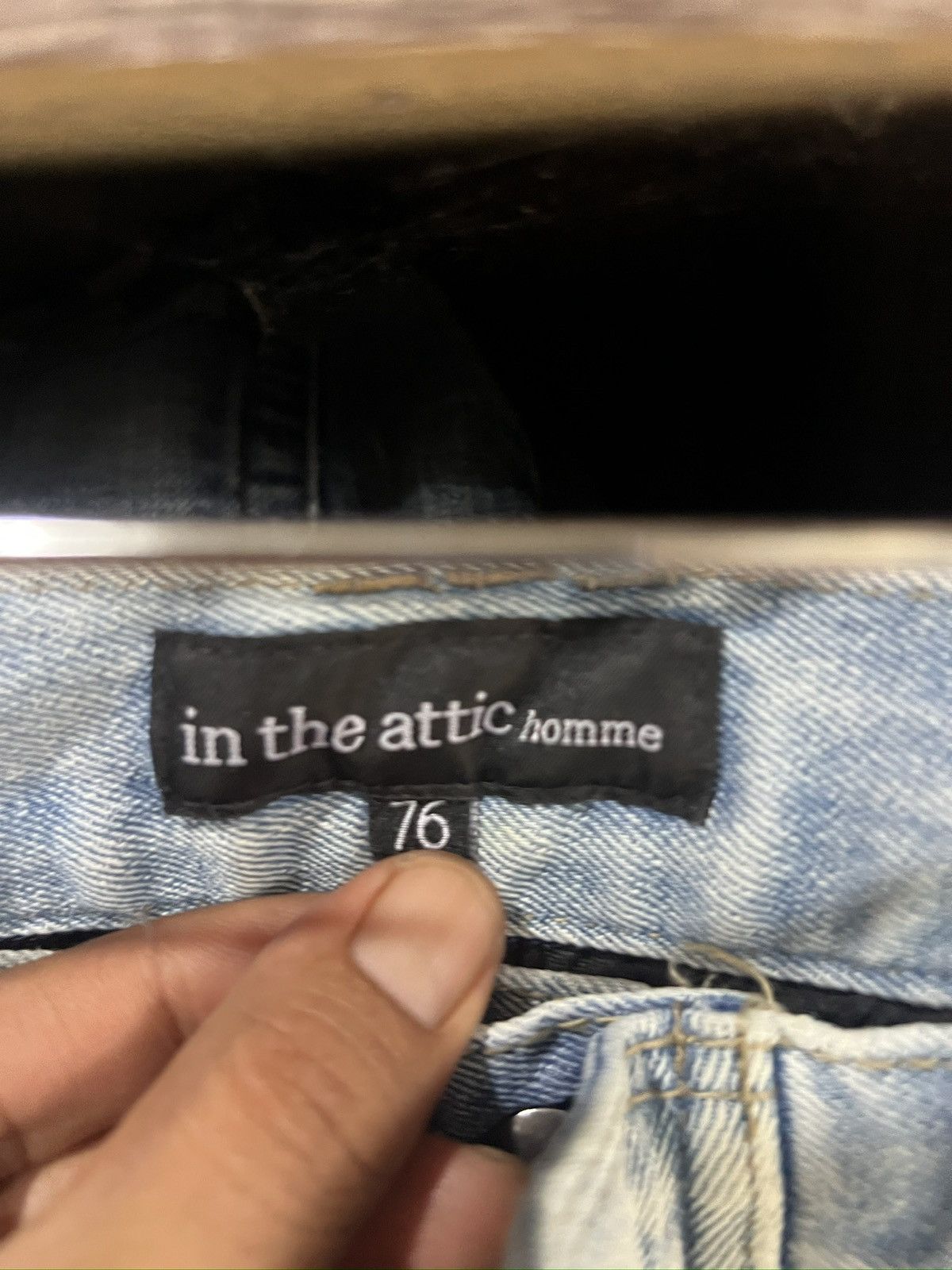 🔥Rare In The Attic Homme Biker Denim