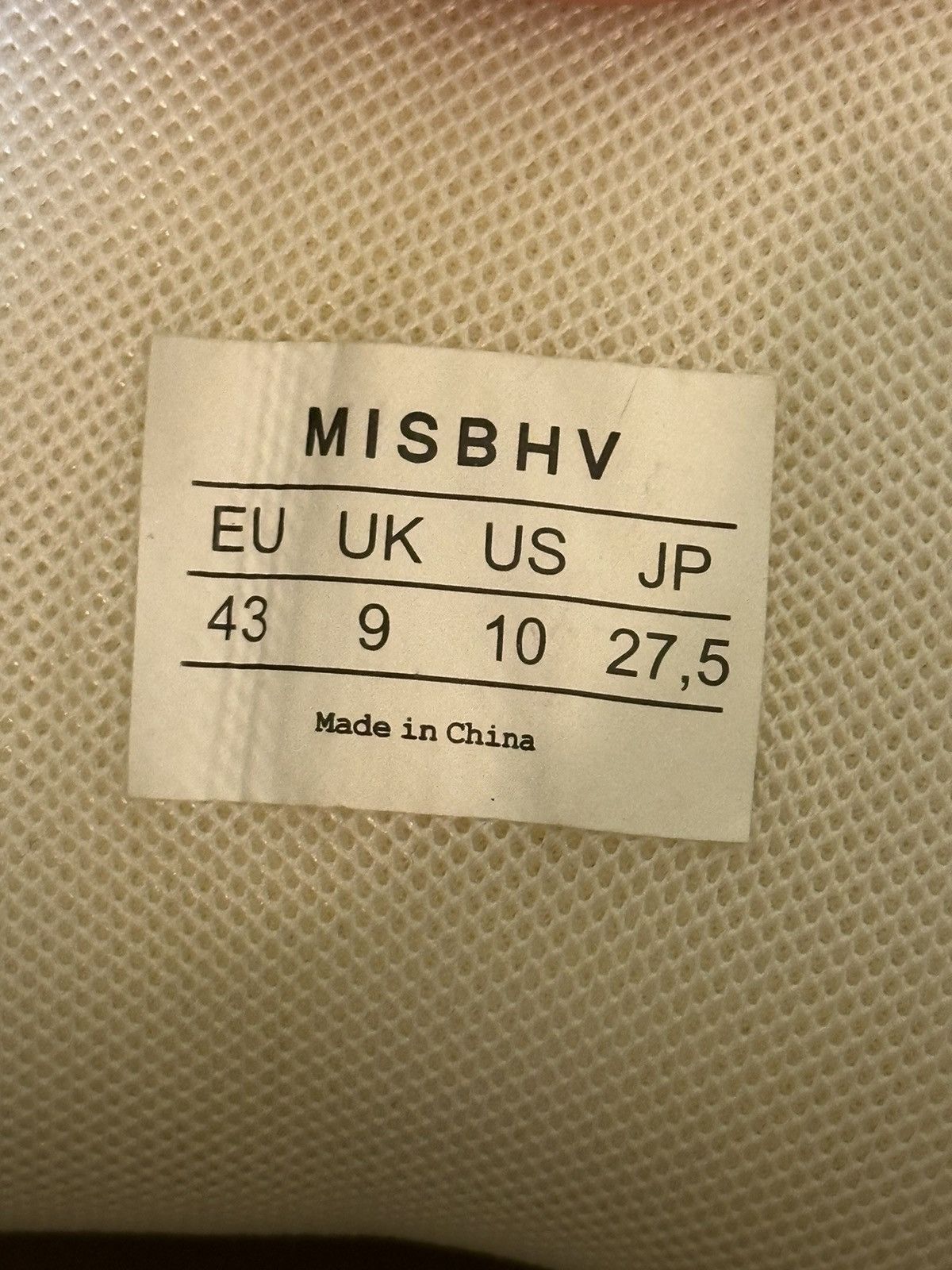 MISBHV Court Sneaker Beige