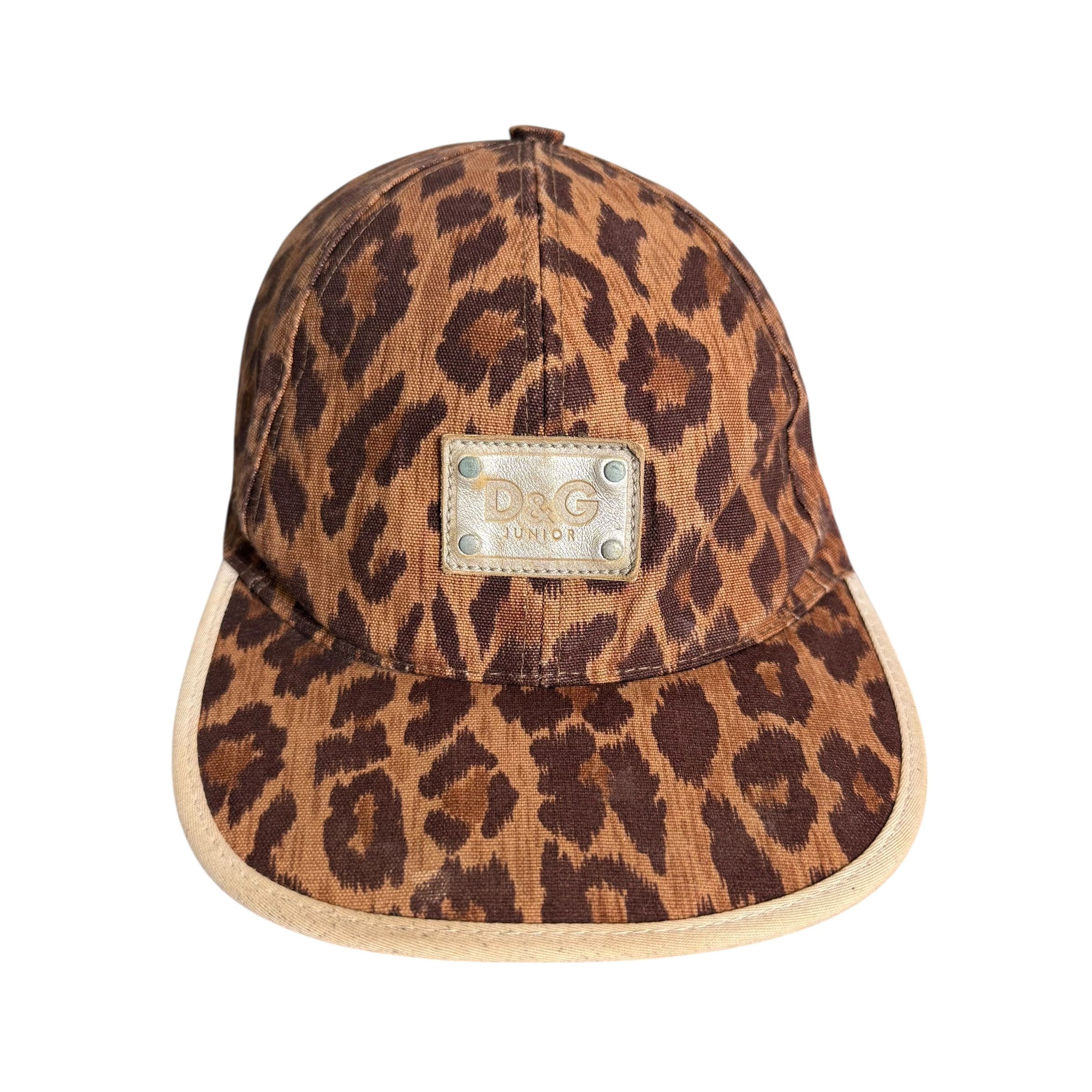 Dolce & Gabbana 🔥RARE🔥D&G Dolce & Gabbana Junior Leopard Adjustable Cap Size ONE SIZE - 2 Thumbnail