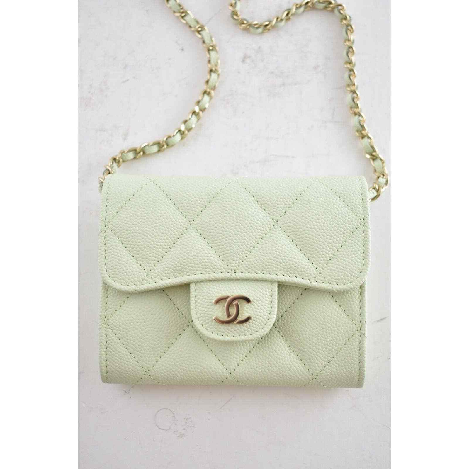 Chanel Chanel Mini Wallet On Chain Gold Card Shoulder Crossbody Bag Size ONE SIZE - 4 Thumbnail