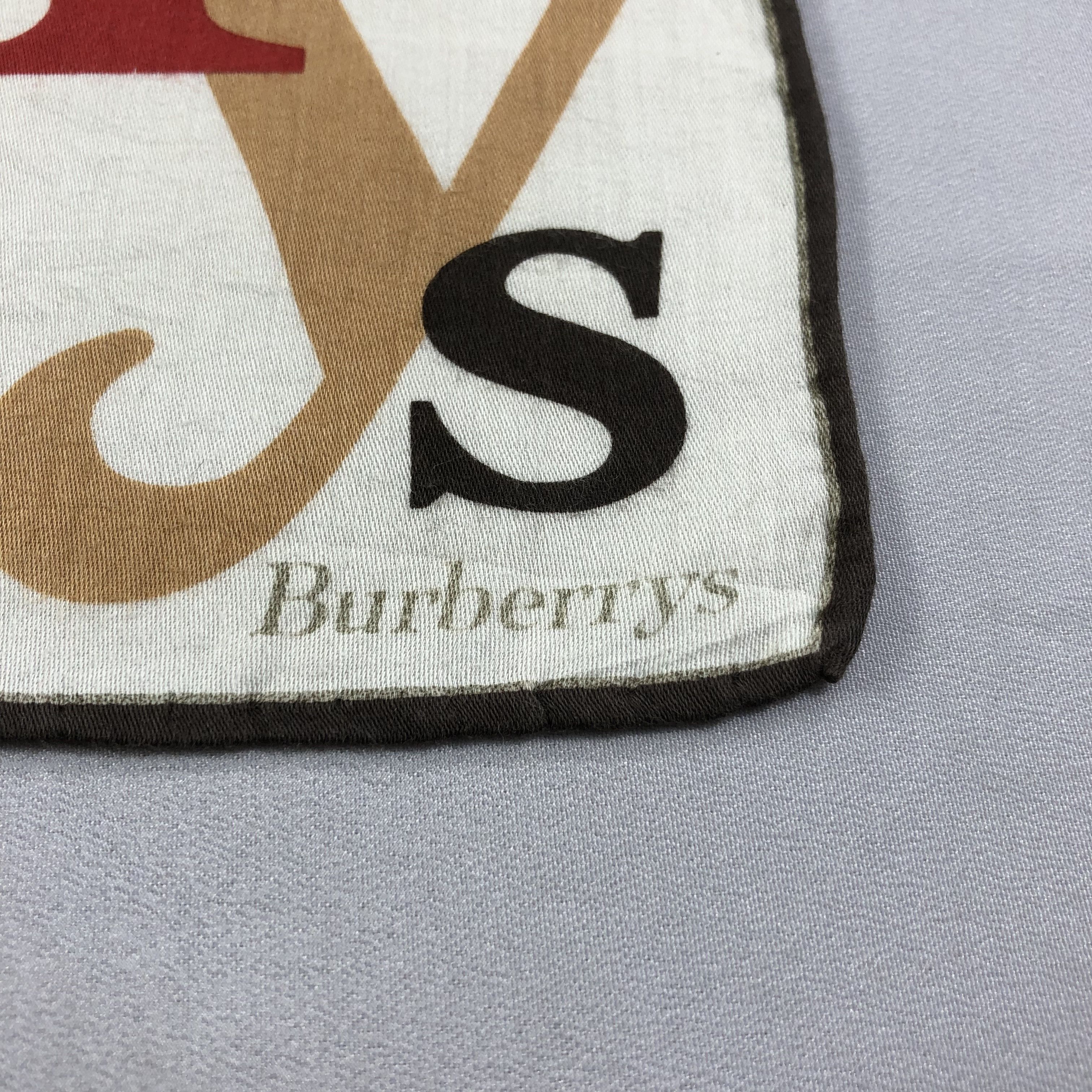 Burberry Burberrys Scrabbles Handkerchief Neckerchief Bandana H1479 Size ONE SIZE - 4 Thumbnail