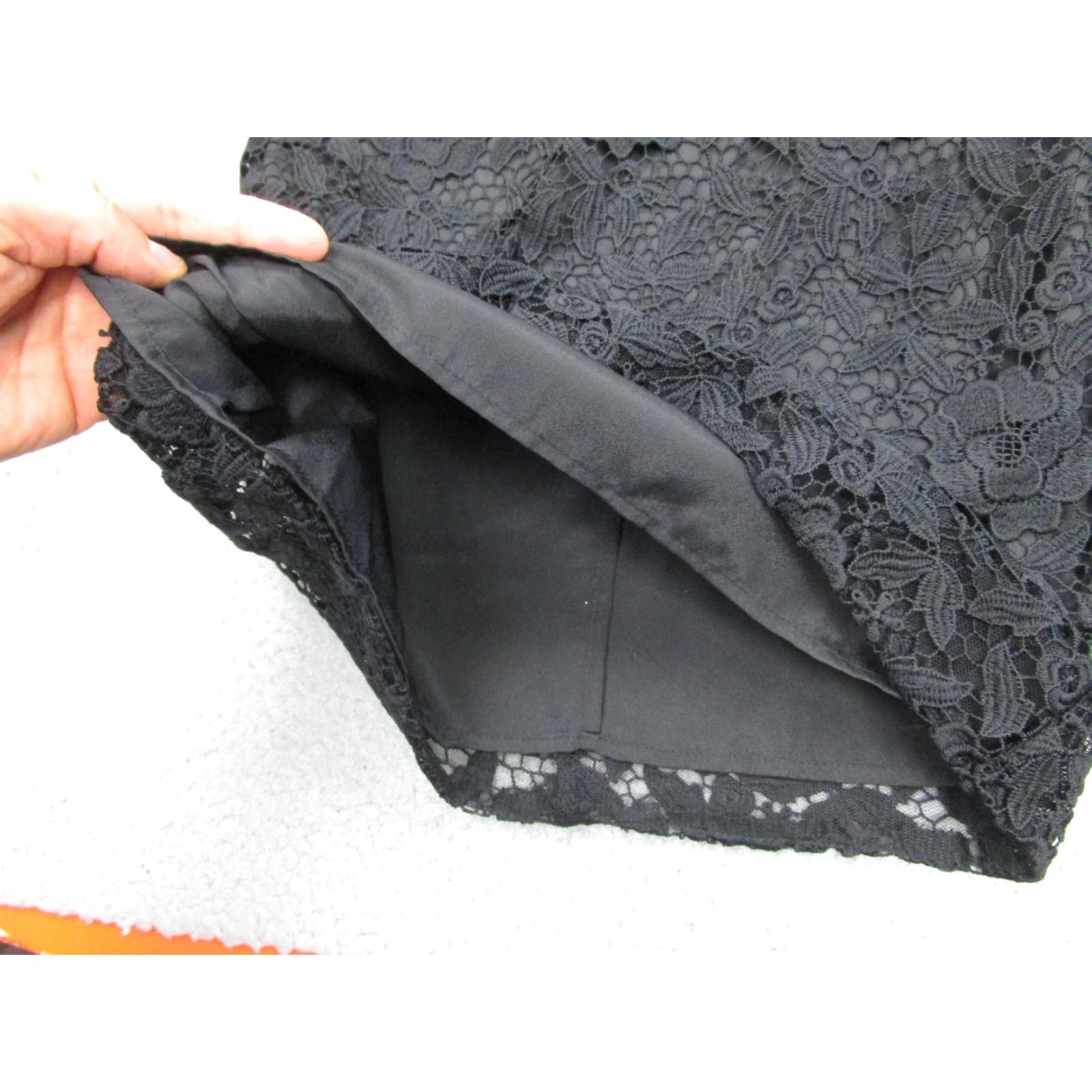 J.Crew J.CREW Collection Dress Womens 00 Black Lace 3/4 Sleeve Sheath Party Cocktail - Little Black Dress Size XXS / US 00 / IT 34 - 4 Thumbnail