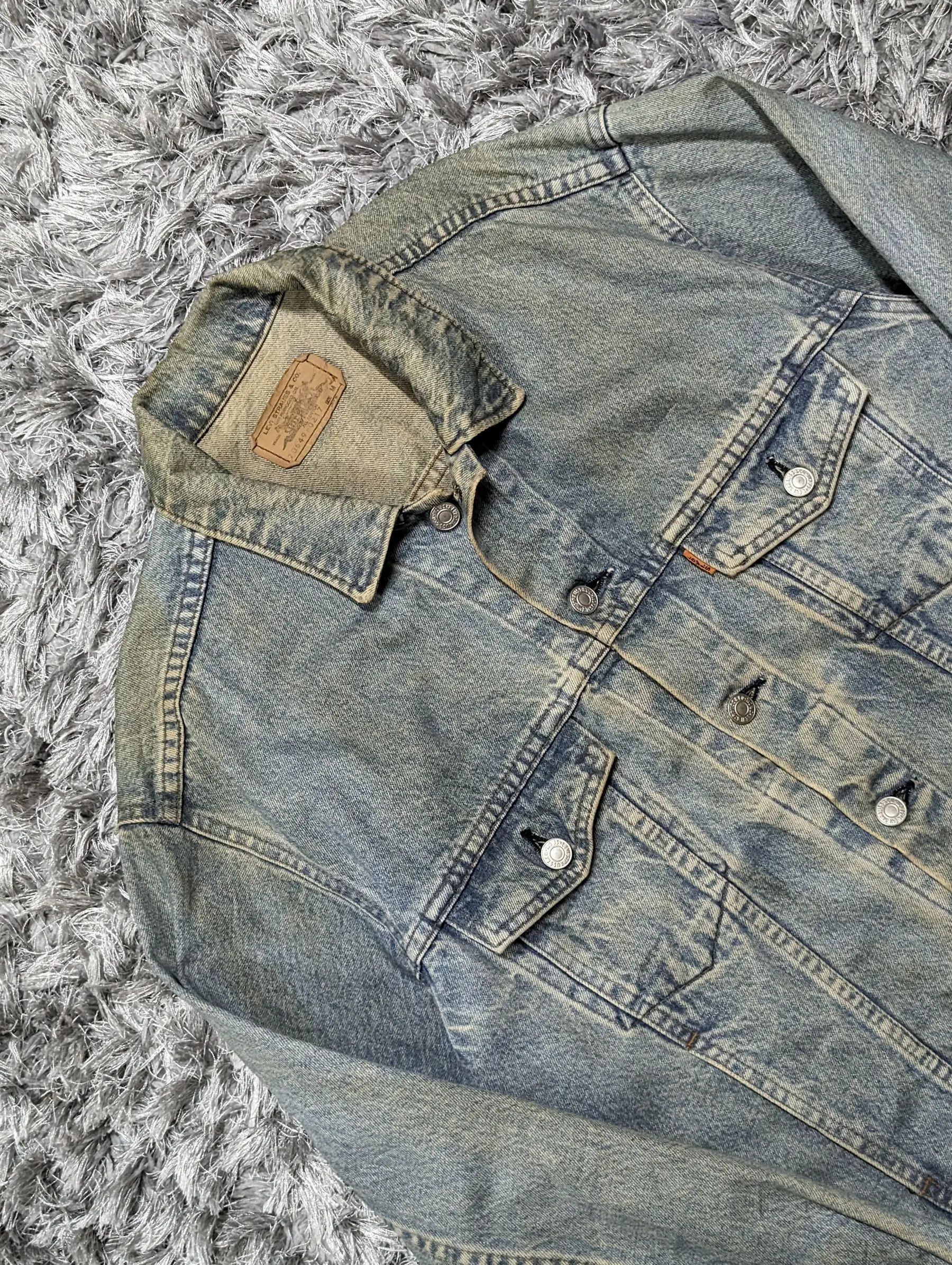 Levi's Vintage Clothing Vintage 80s Levi's Orange Tab Denim Trucker Jacket Denims Size US L / EU 52-54 / 3 - 5 Thumbnail