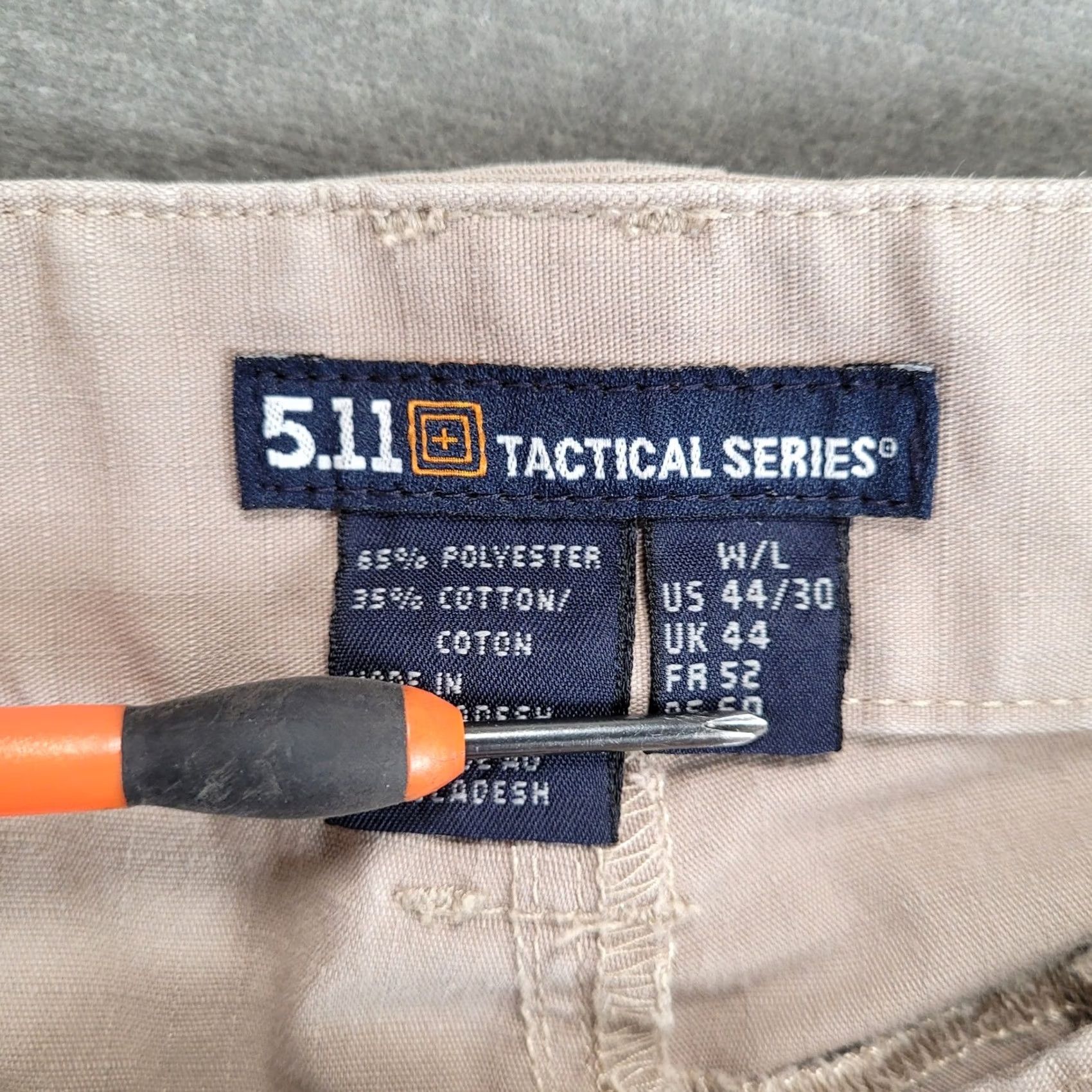Vintage 5.11 Tactical Series Pants Men's 44x30 Tan Work Cargo Utility Size US 44 / EU 60 - 2 Thumbnail