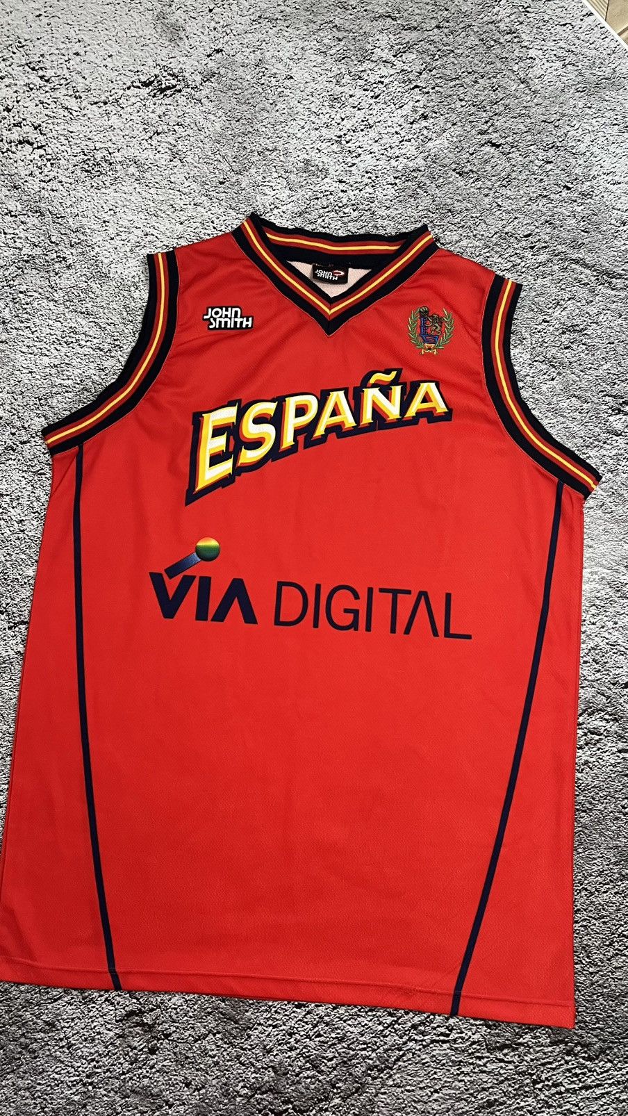 Vintage RARE 1999‼️Spain National basketball team John smith jersey Size US XL / EU 56 / 4 - 2 Thumbnail