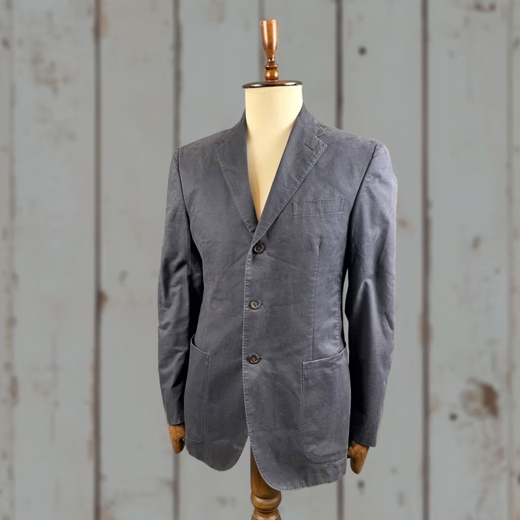 Polo Ralph Lauren Polo Ralph Lauren Womens Blazer Jacket Size 40 Blue Cotton Long Sleeve Button Size S / US 4 / IT 40 - 1 Thumbnail