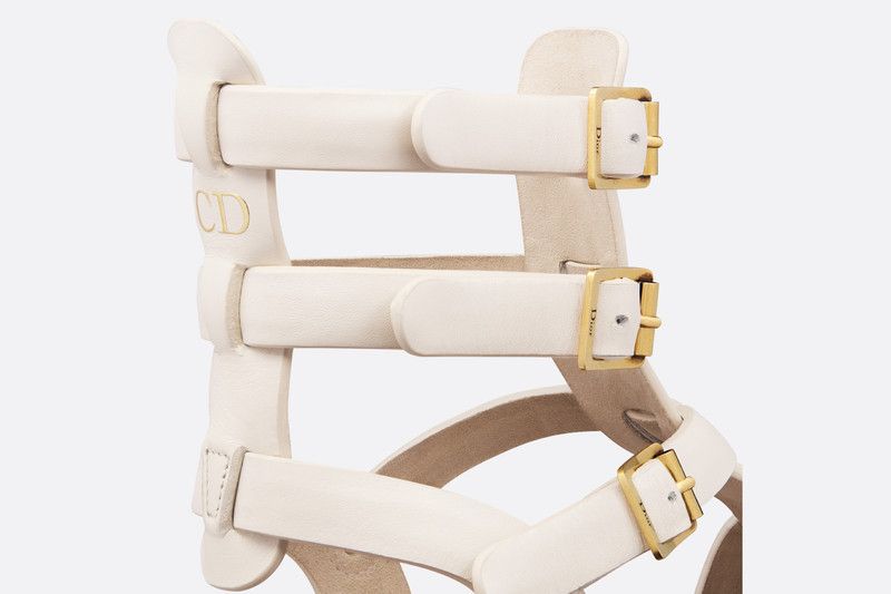 Dior o1w1db11225 KDO022 Dioriviera Marine Sandals in White Size US 10 / IT 40 - 4 Thumbnail