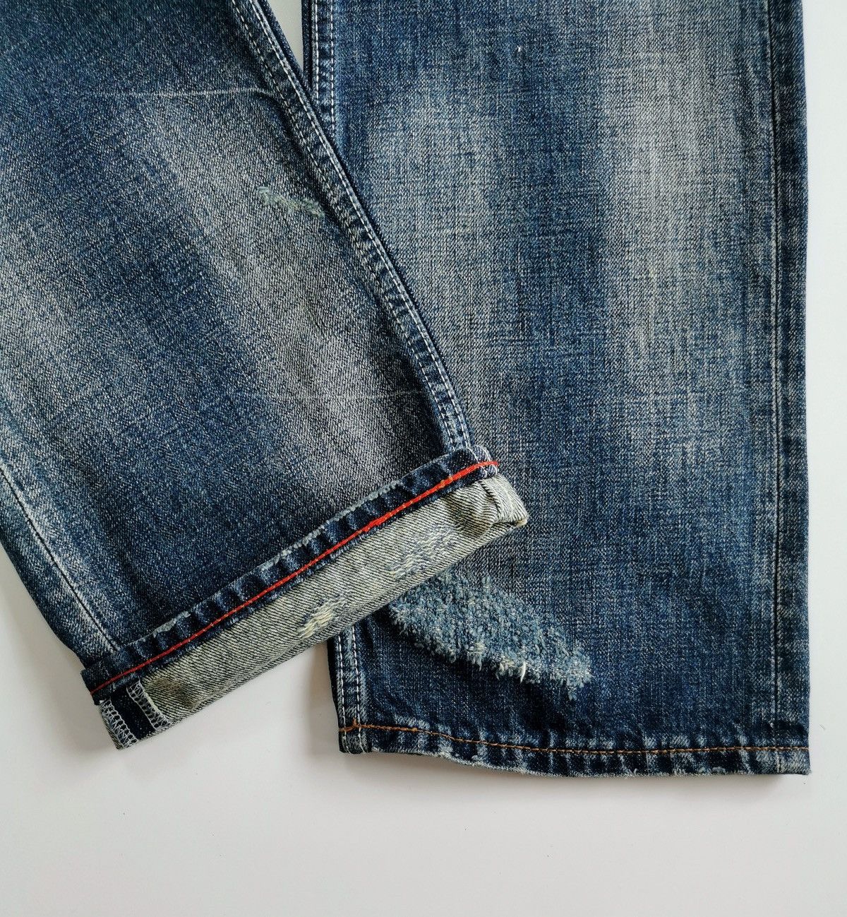 Takeo Kikuchi Takeo Kikuchi Plaid Patchwork Denim Jeans ERD Grunge Size US 31 - 6 Thumbnail