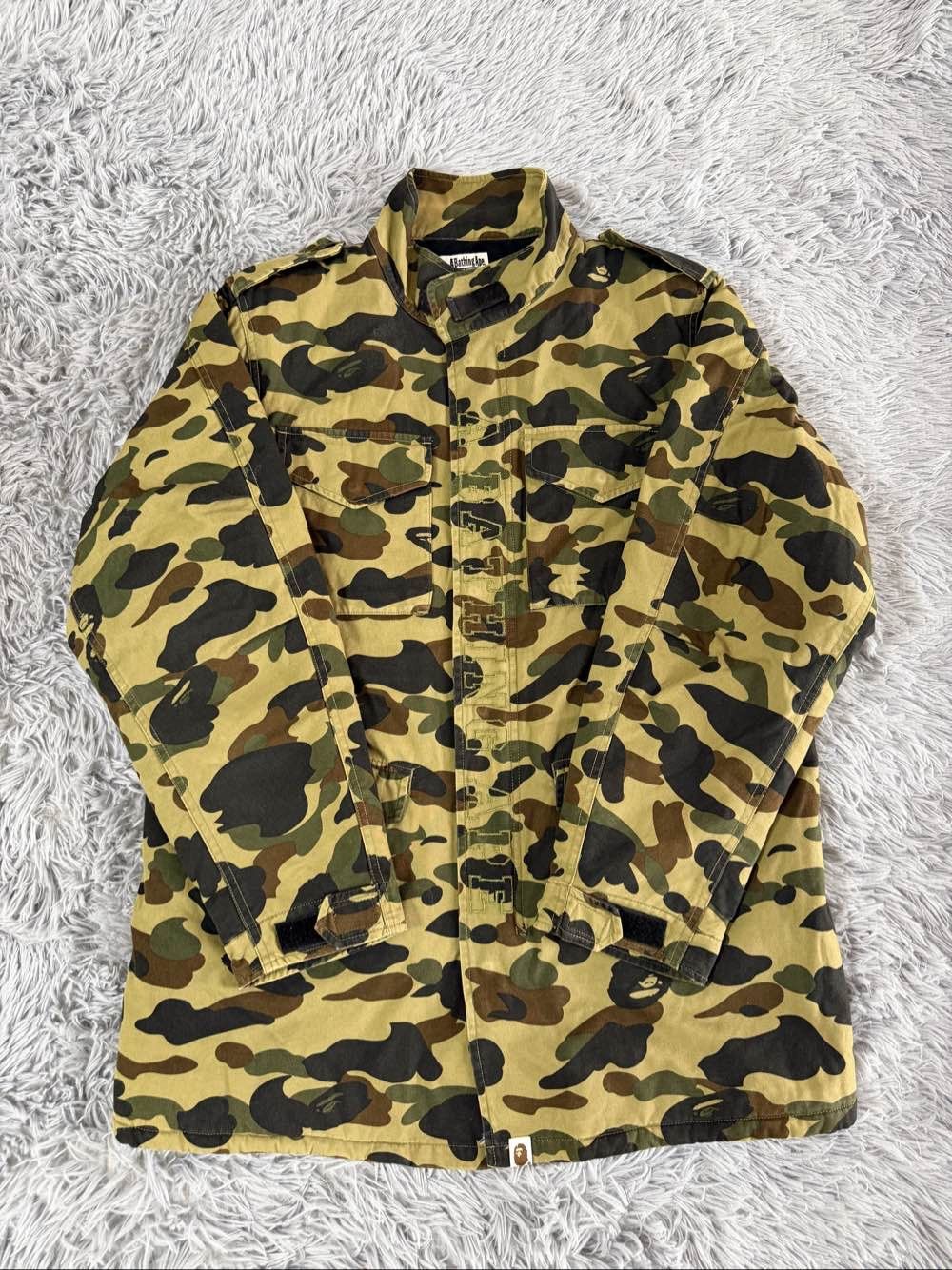 Bape A BATHING APE Camo Field Jacket Size XL Size US XL / EU 56 / 4 - 1 Thumbnail