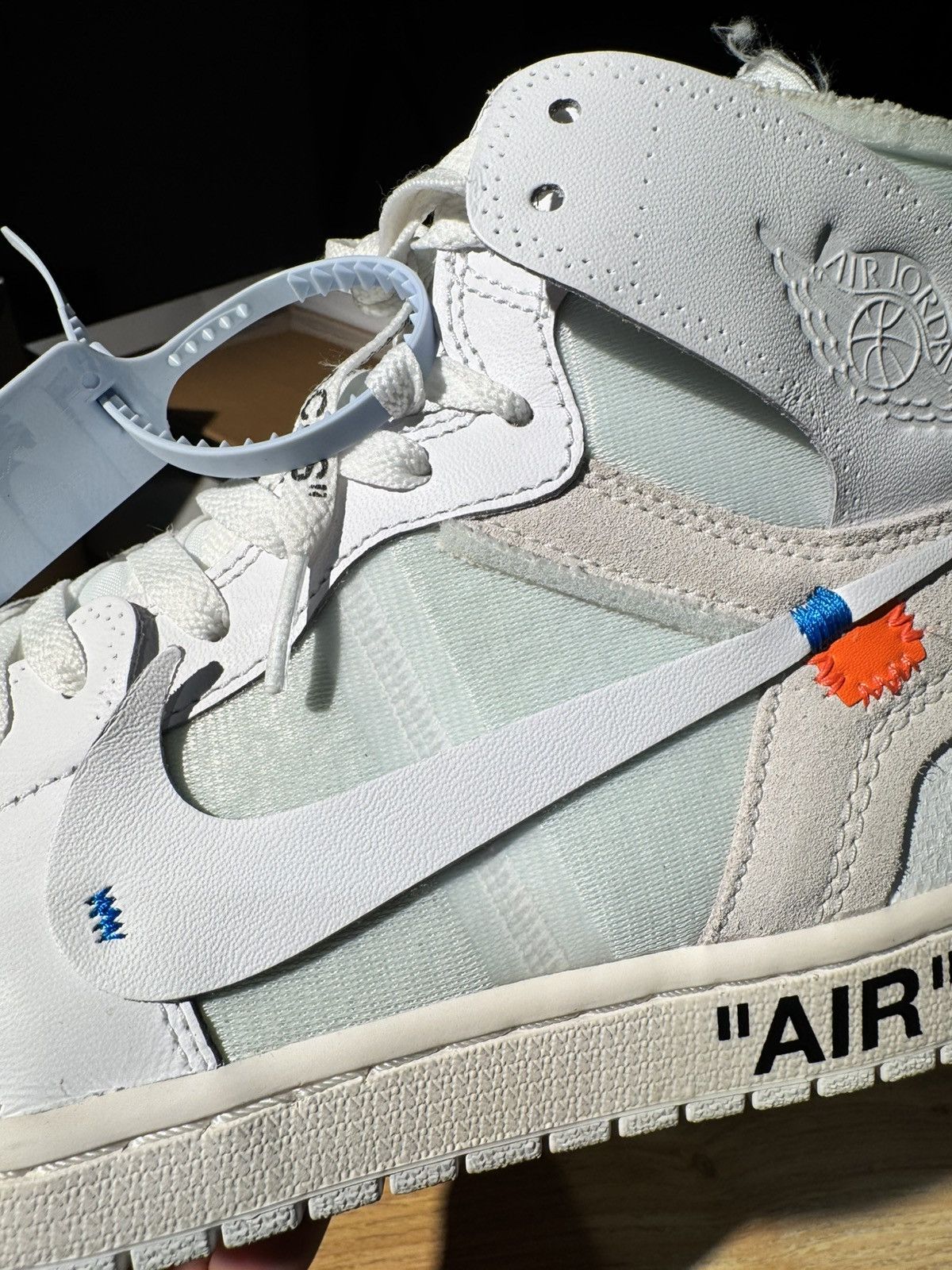 Nike × Off-White × Virgil Abloh Off White x Air Jordan 1 Retro High OG Euro Chicago Virgil Size US 10 / EU 43 - 2 Thumbnail