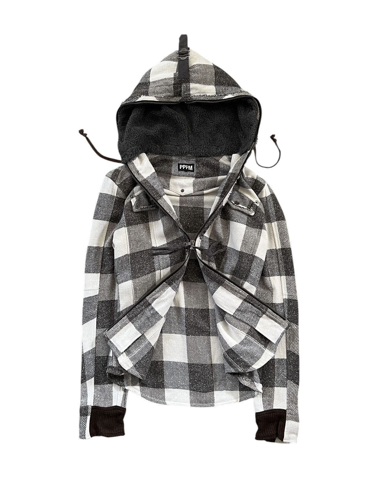 PPFM PPFM Plaid Full Zipper Hooded Jacket Size US M / EU 48-50 / 2 - 1 Thumbnail