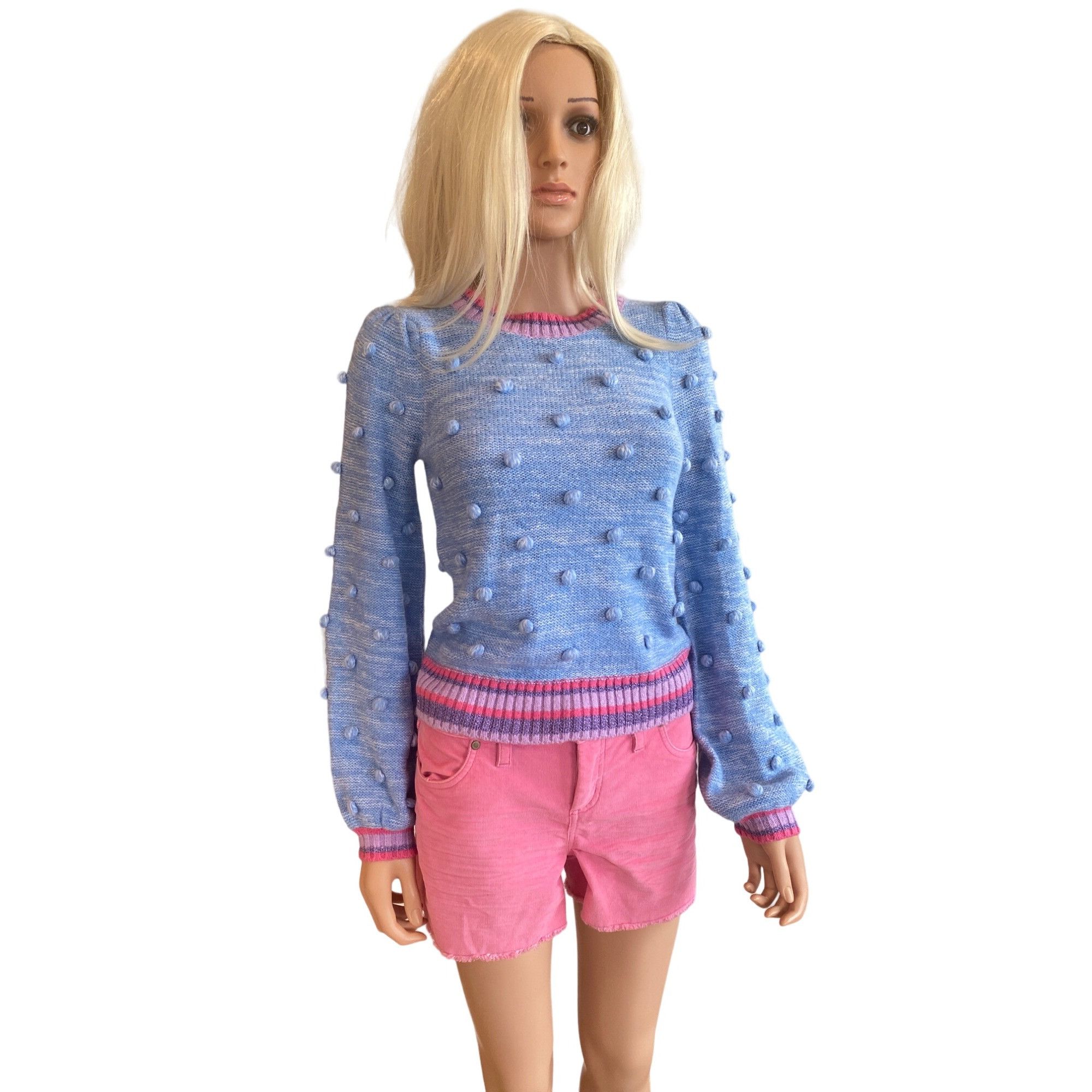 Lilly Pulitzer NWT Lilly Pulitzer $168 Verna Sweater W’s XXS Blue Pink Size XXS / US 00 / IT 34 - 4 Thumbnail