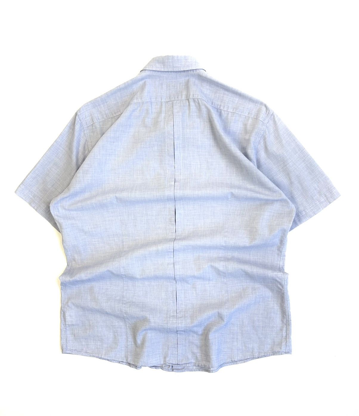 Dries Van Noten Dries Van Noten Vintage Blue Short Sleeve Button-Up Shirt Size US M / EU 48-50 / 2 - 3 Thumbnail