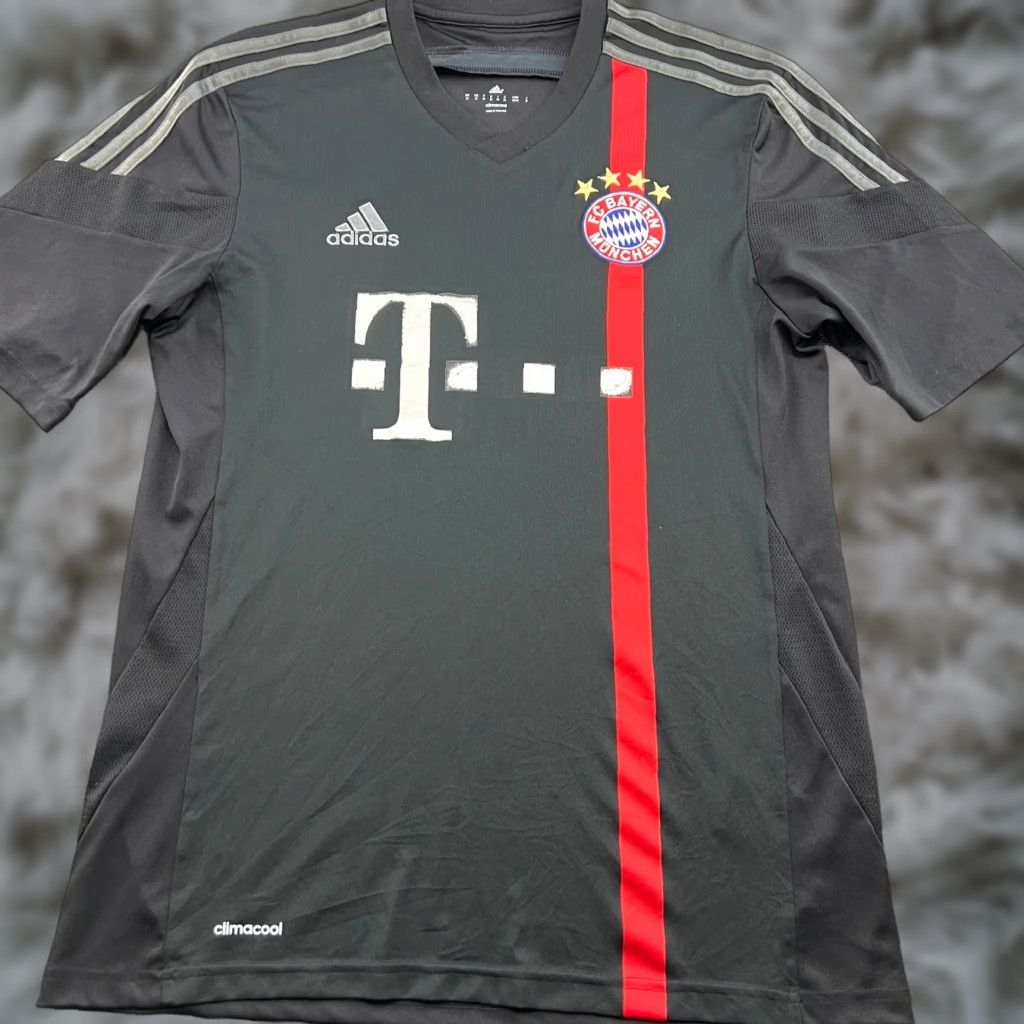 Adidas adidas Bayern Munich 2014 2015 Third Jersey Shirt Medium M Black Football T-Shirt Mens Size US M / EU 48-50 / 2 - 1 Thumbnail