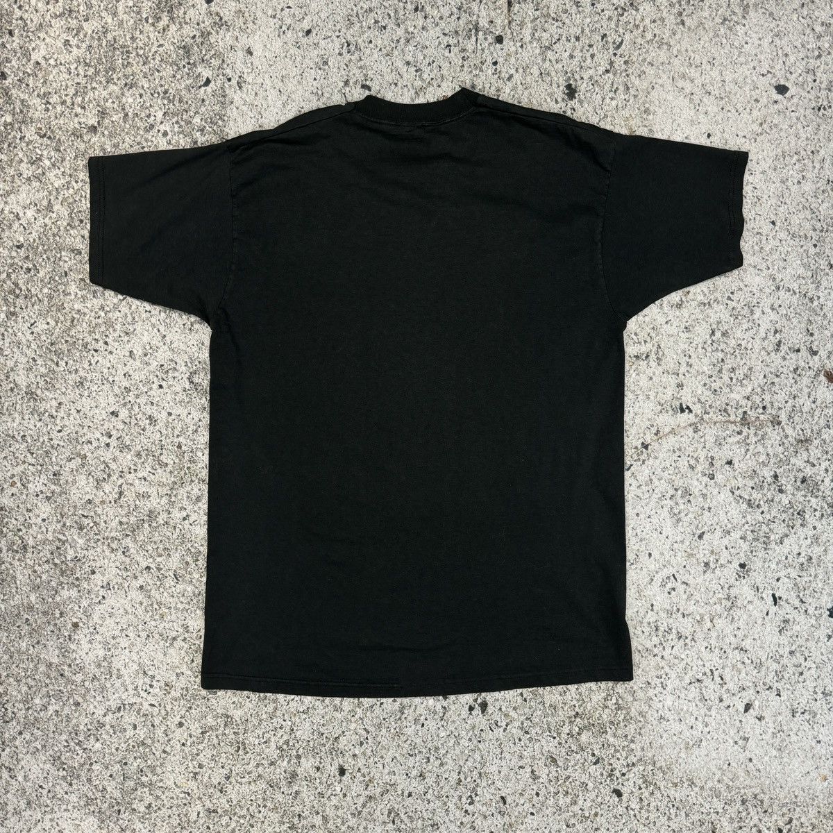 Thrashed Faded Distressed Blank Black Shirt ERD Grunge