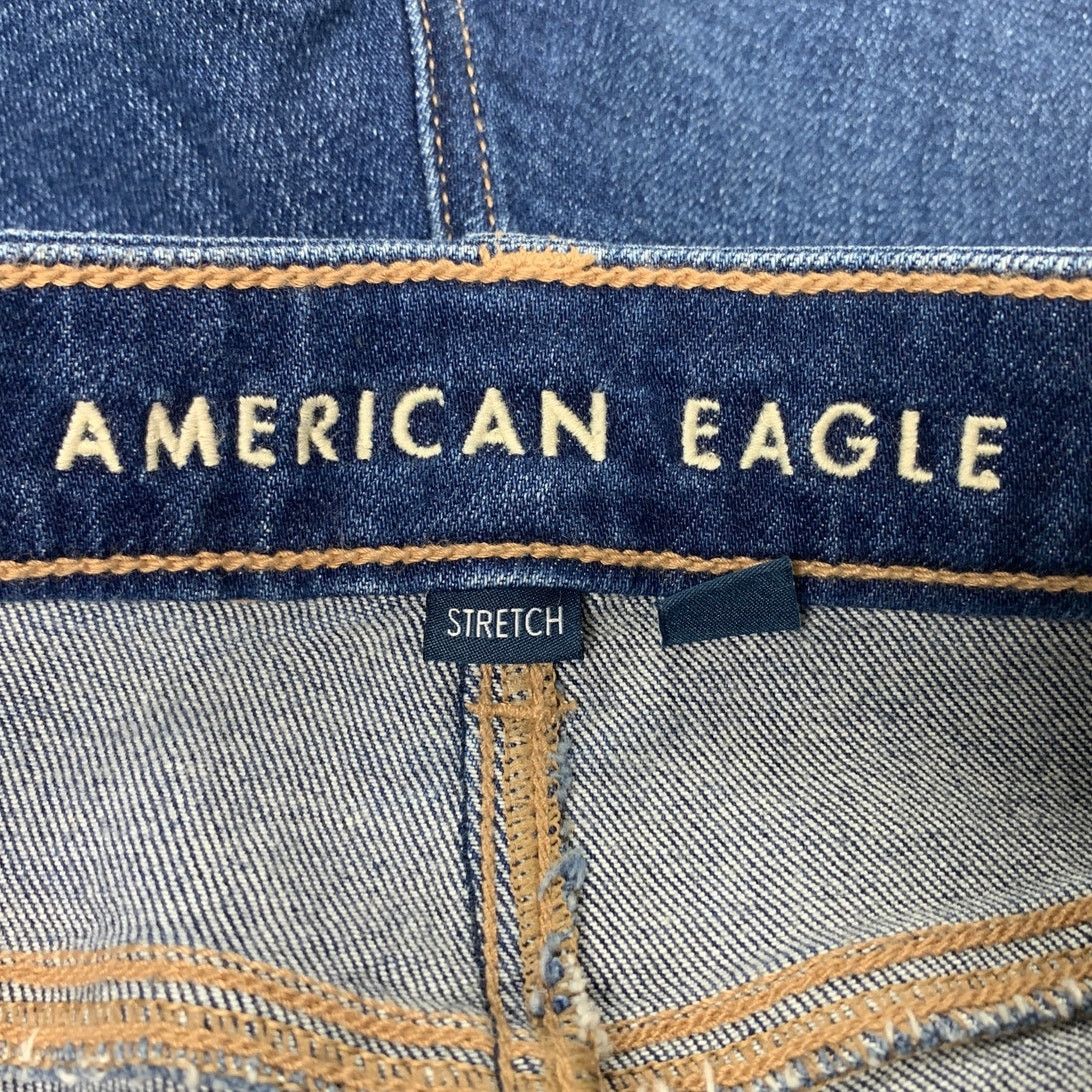 American Eagle Outfitters New American Eagle Womens Size 4 Cotton Blend Blue Mom Jeans Size 27" / US 4 / IT 40 - 4 Thumbnail