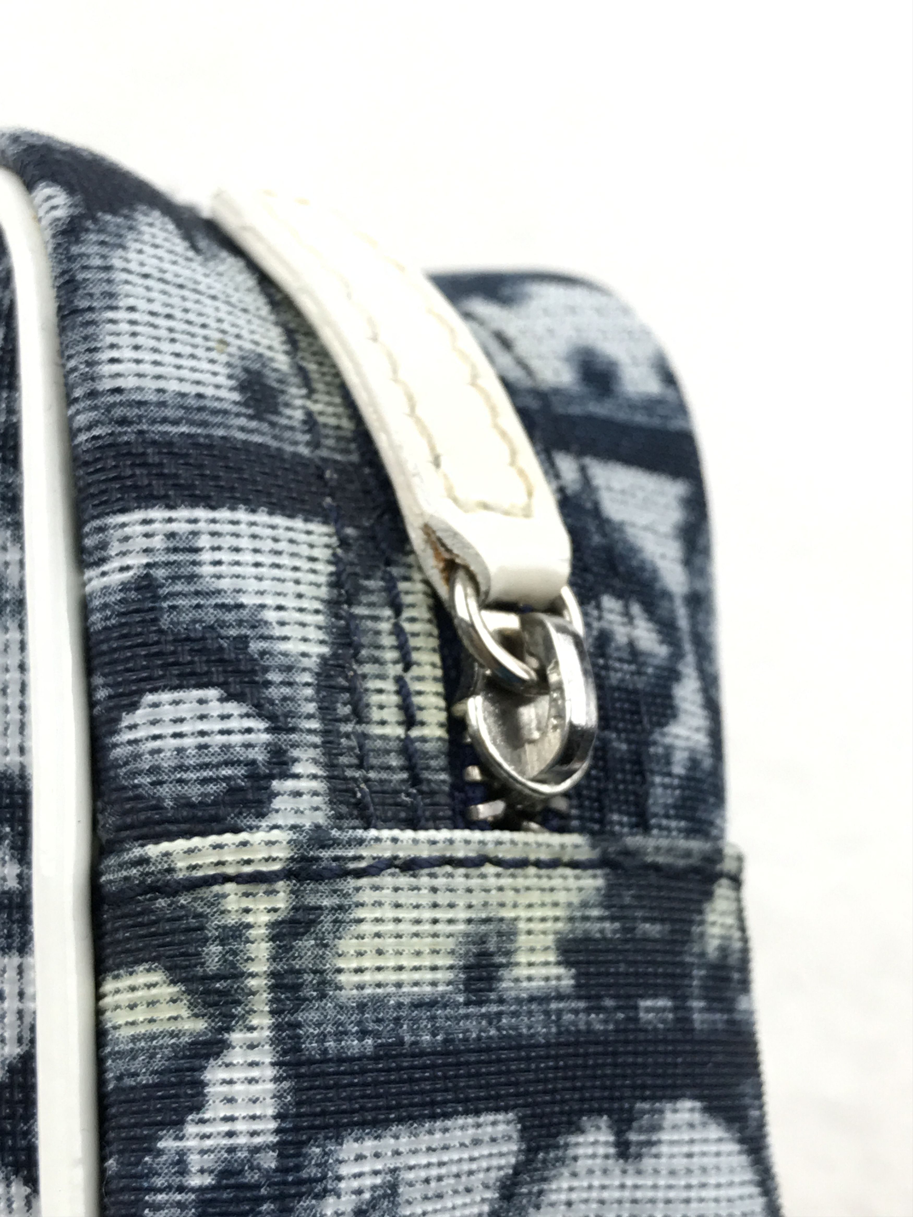 Christian Dior Monsieur Vintage Christian Dior Trotter Pouch Canvas Navy Ivory Size ONE SIZE - 9 Thumbnail