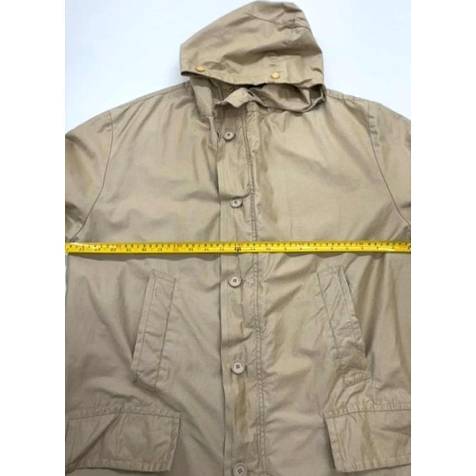Versace Jeans Couture Versace Jeans Couture Mens Beige Hooded Long Parka Jacket S Parka Beige BNWT? Size US 29 - 7 Thumbnail