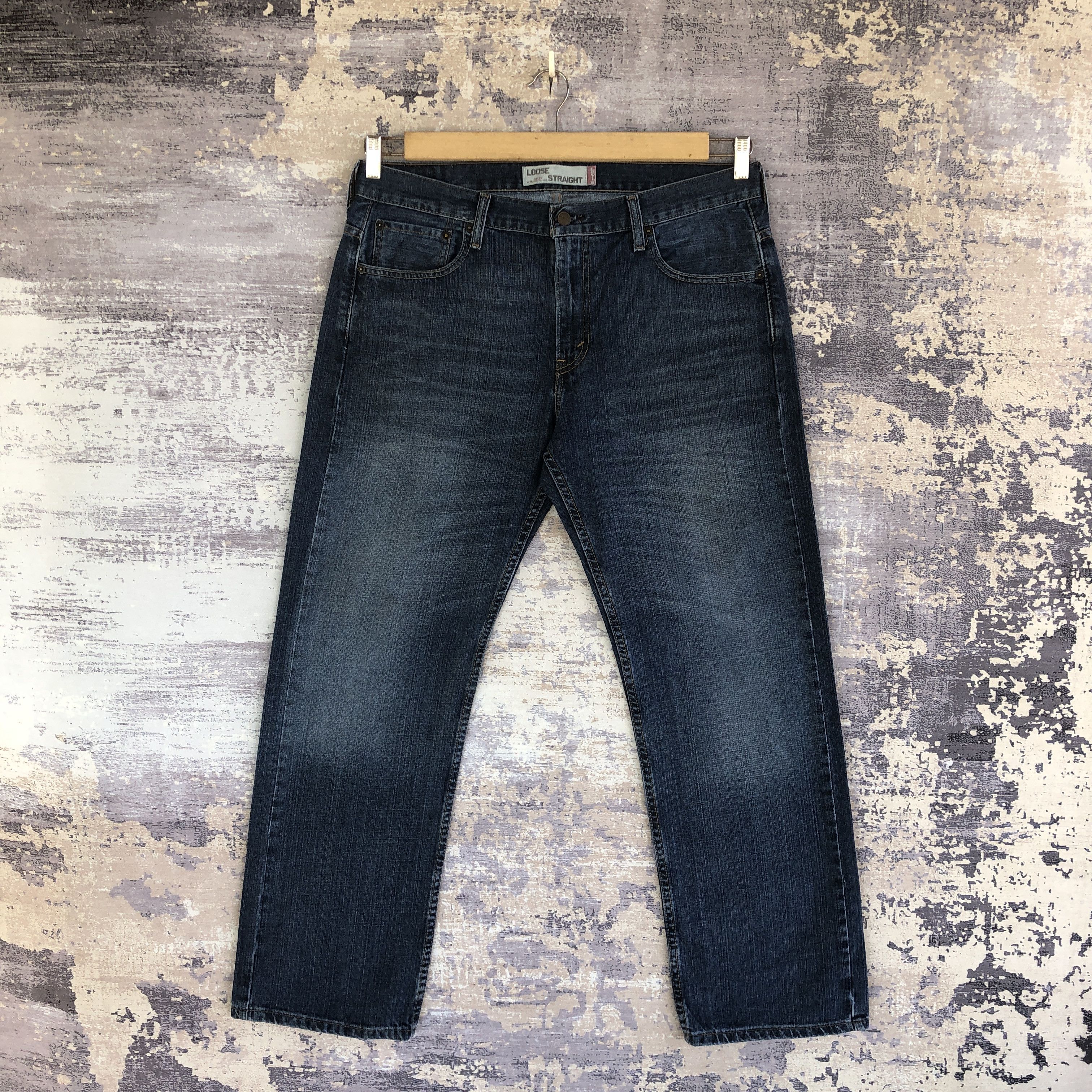 Levi's Vintage Y2K Levis 569 Baggy Jeans Levi's Faded Ripped Denim Size US 36 / EU 52 - 1 Thumbnail