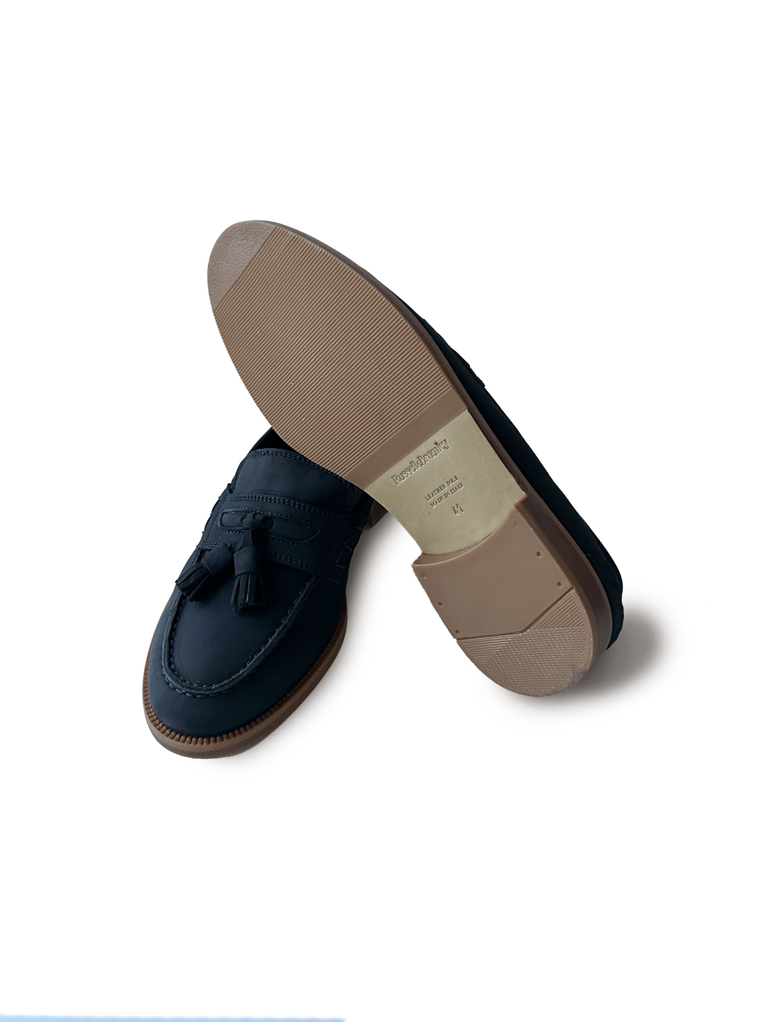 Russell & Bromley Russell & Bromley navy nubuck tassel loafers Size US 8 / EU 41 - 6 Thumbnail
