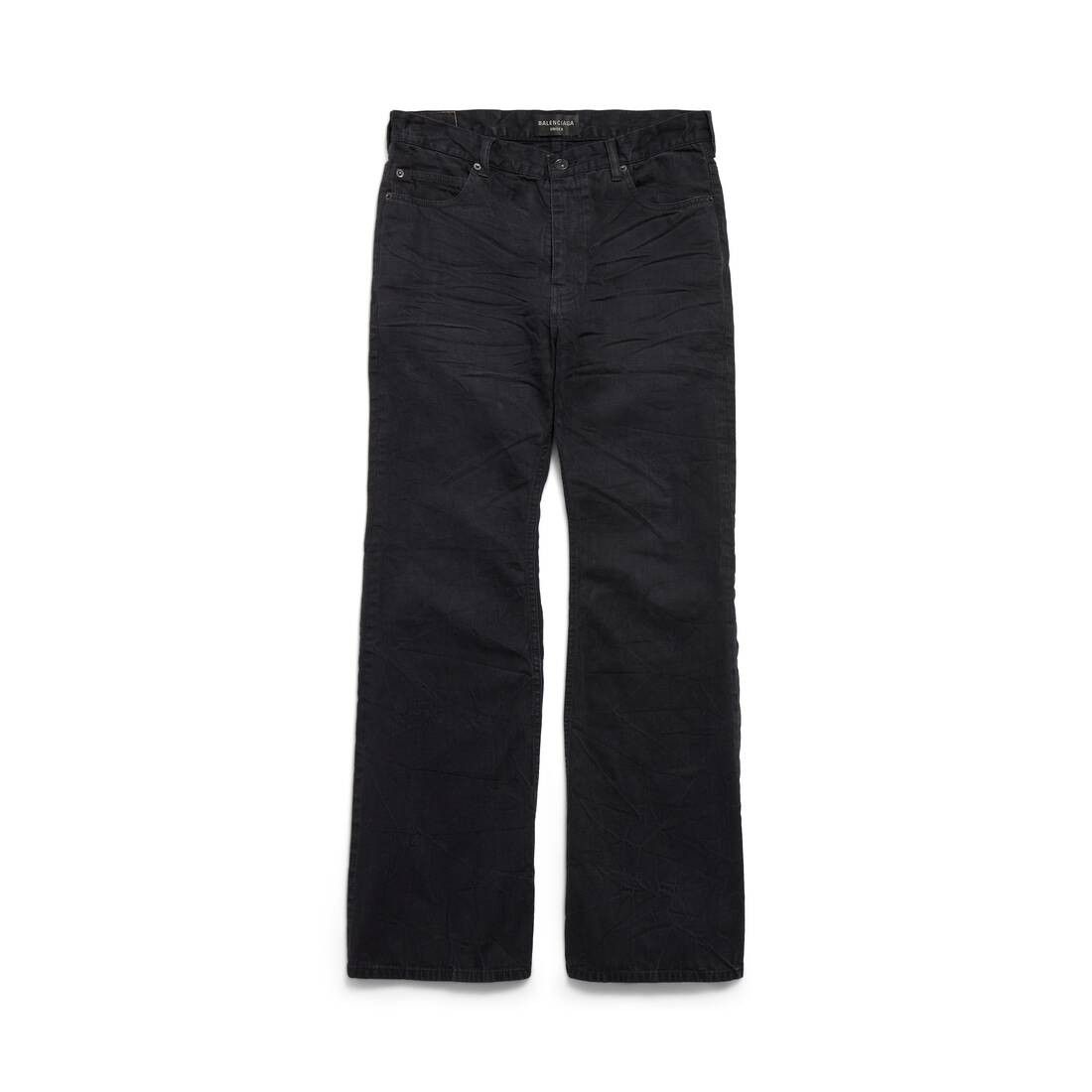 Balenciaga flared pants in black light japanese denim Size US 33 - 1 Thumbnail