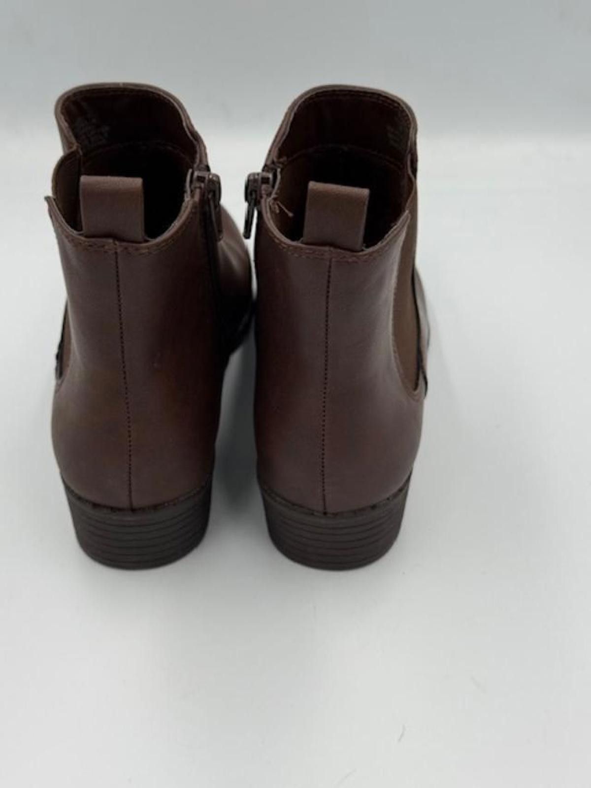 Style & Co Style&Co. Charlyy Gore Block Heel Booties - Dark Roast W SZ7 Size US 7 / IT 37 - 5 Thumbnail