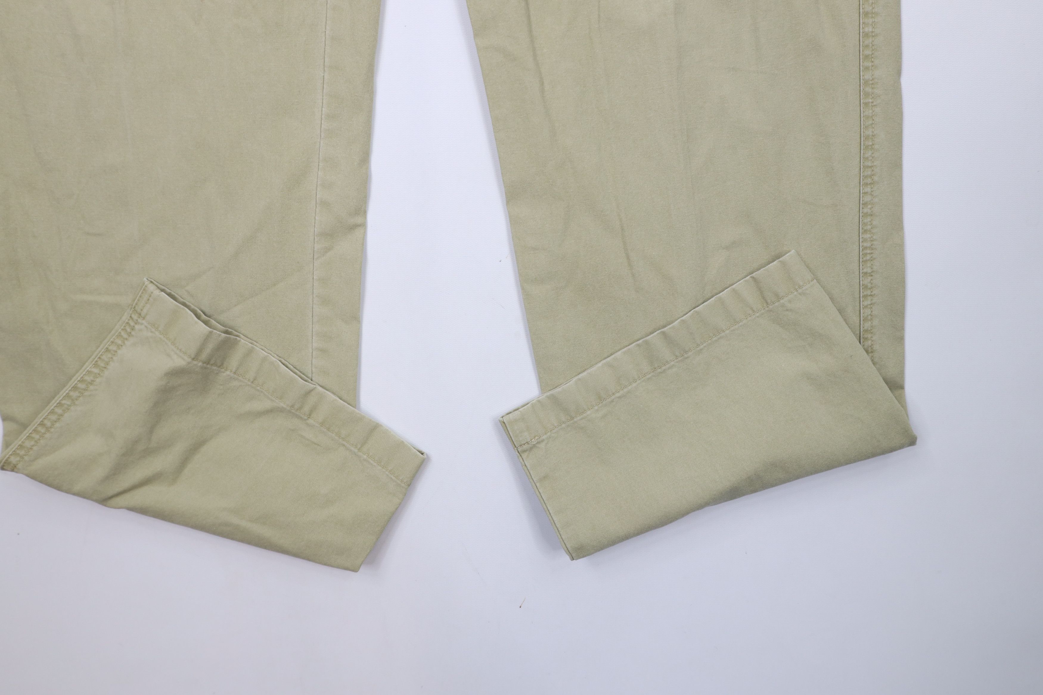 L.L. Bean × Vintage Vintage LL Bean Stonewash Wide Leg Cargo Pants Beige Cotton Size US 37 - 5 Thumbnail