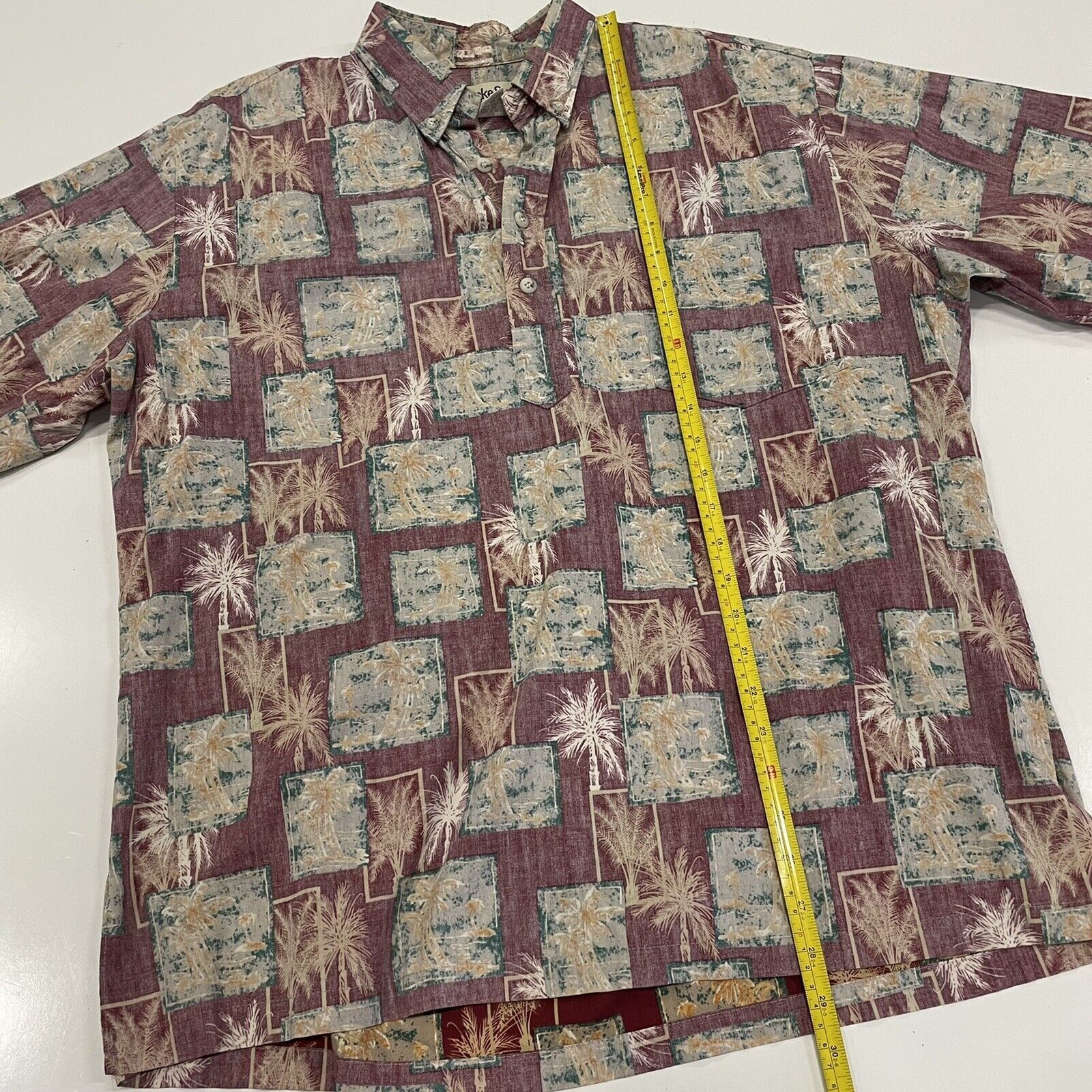 Other VTG Cooke Street Honolulu Reverse Print Hawaiian Palm Shirt Size US L / EU 52-54 / 3 - 4 Thumbnail
