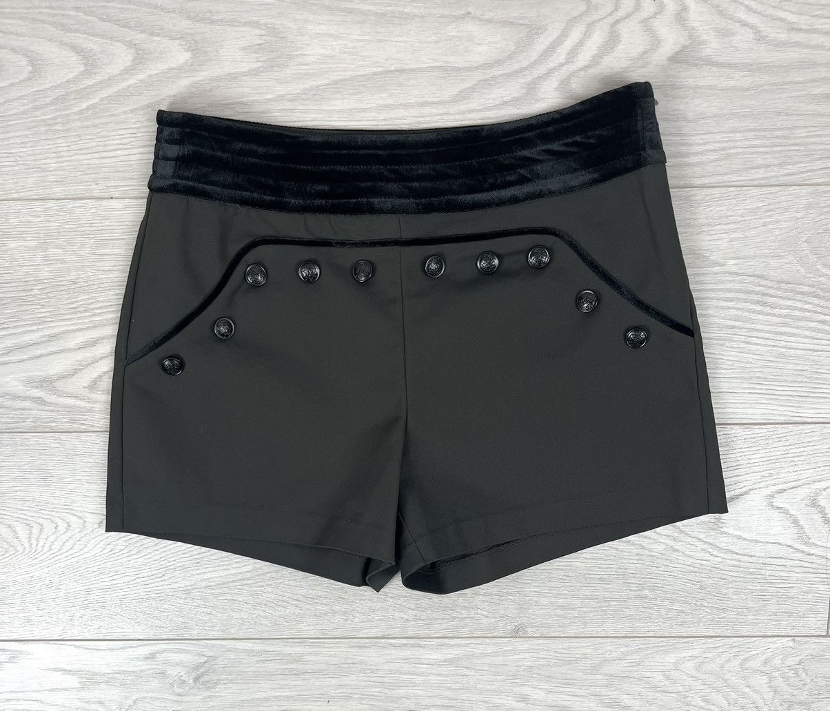 Morgan De Toi Morgan De Toi Vintage Velour Button Mini Shorts Women’s Size 27" / US 4 / IT 40 - 1 Thumbnail