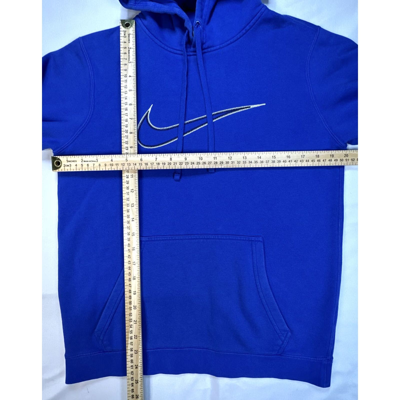 Nike Nike Sweatshirt Hoodie Blue S Chest Logo Center Swoosh Stitched 804656-480 Men Pullover Hooded Long Sleeve Pockets" Size US S / EU 44-46 / 1 - 2 Thumbnail