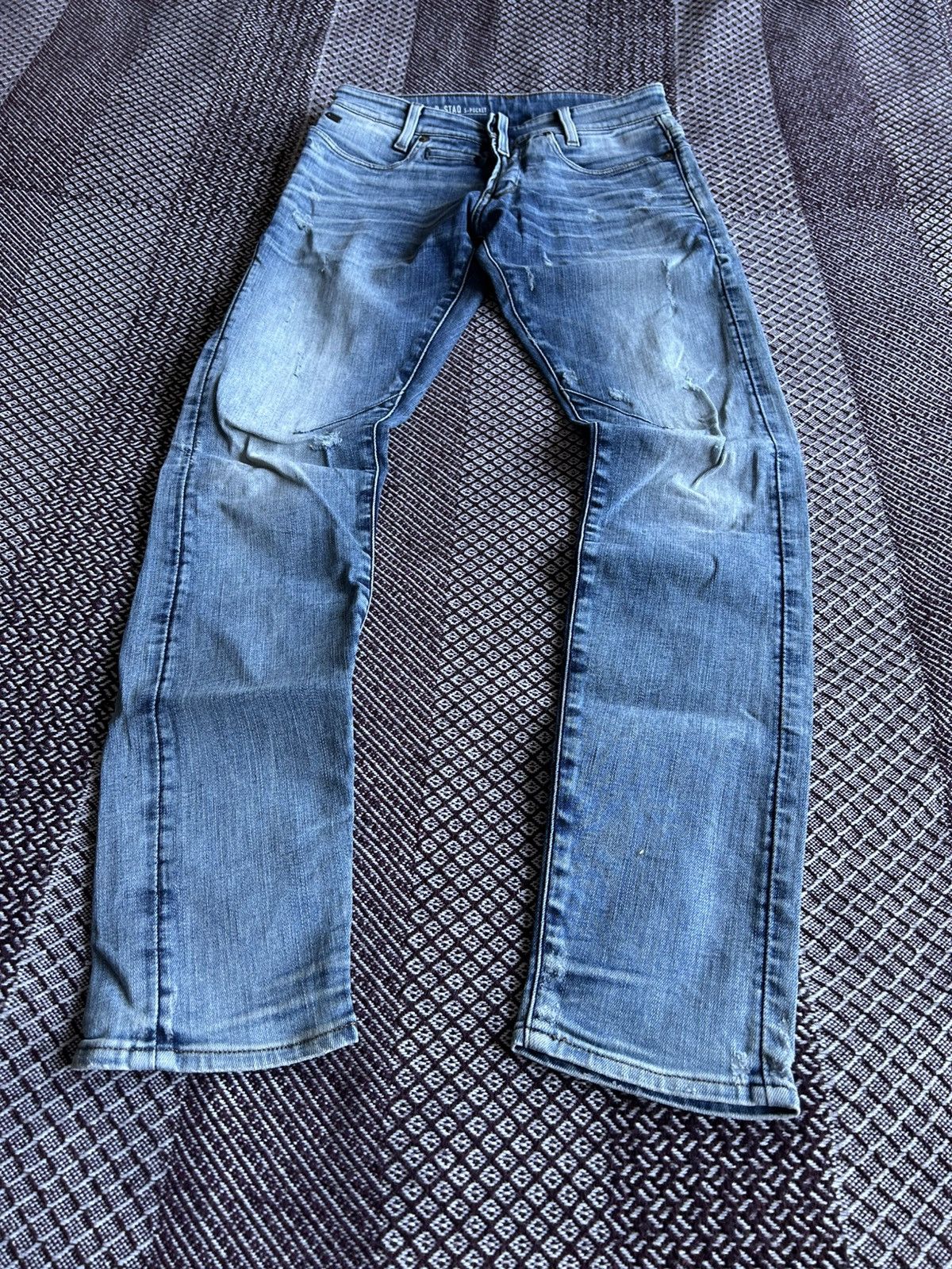 G-Star × Jean × Vintage G-star Raw D-STAQ 5-PKT Skinny Denim Jeans Size 28 x 32 Size US 28 / EU 44 - 7 Thumbnail