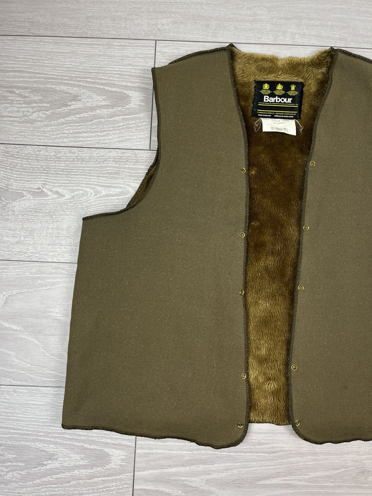Barbour Barbour Vintage 90s Fur Lining Vest Under Jacket Size US XL / EU 56 / 4 - 3 Thumbnail